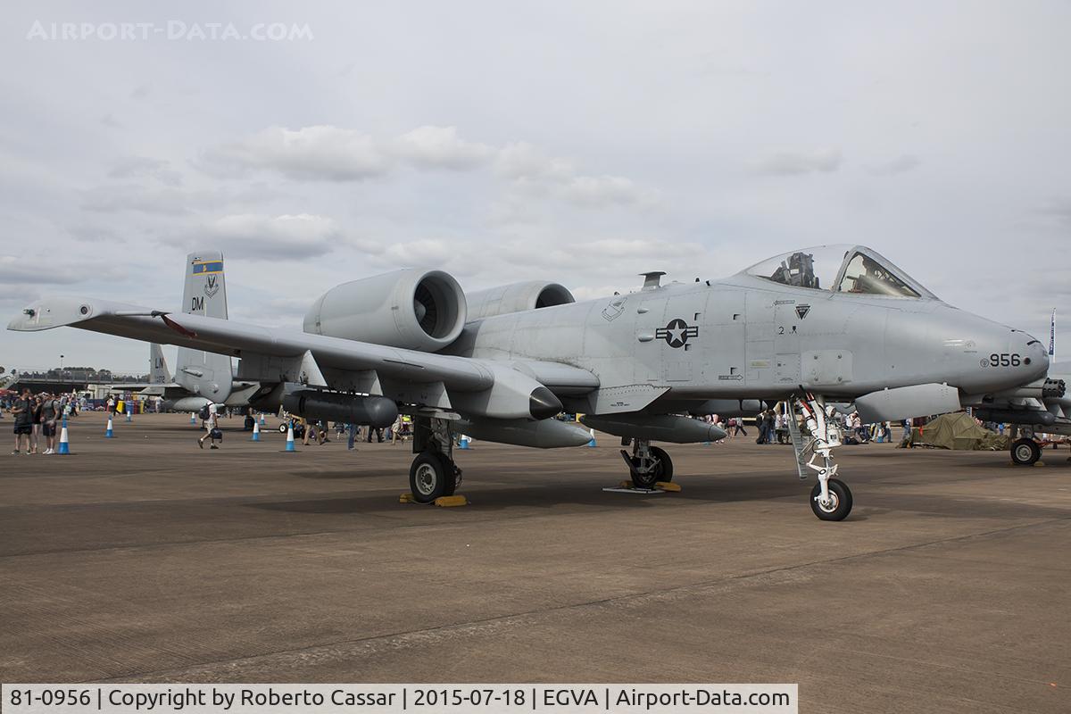 81-0956, 1981 Fairchild Republic A-10C Thunderbolt II C/N A10-0651, RIAT15
