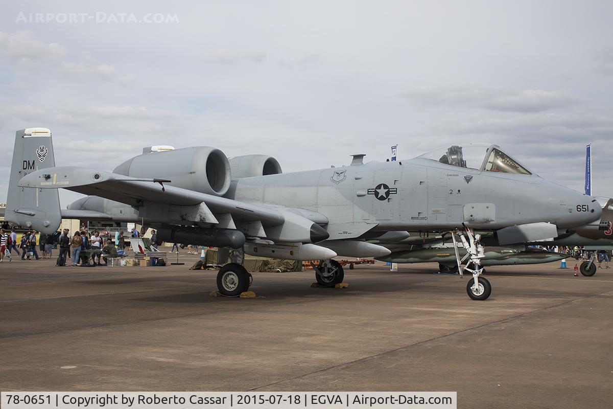 78-0651, 1978 Fairchild Republic A-10C Thunderbolt II C/N A10-0271, RIAT15