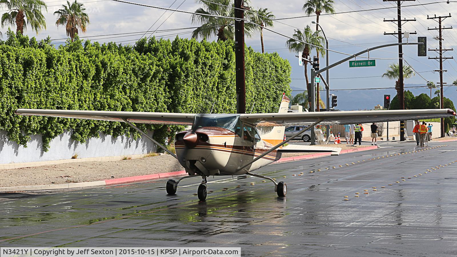N3421Y, 1979 Cessna R182 Skylane RG C/N R18201420, Parade of Planes 2015. Palm Springs