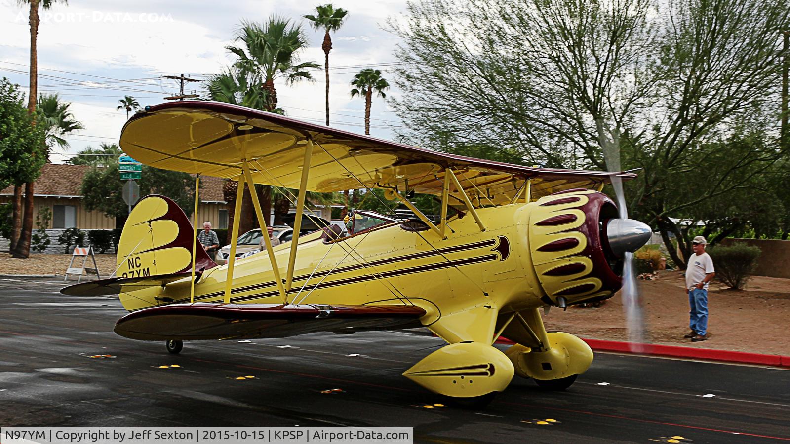 N97YM, 2001 Waco YMF-F5C C/N F5C097, Parade of Planes 2015. Palm Springs