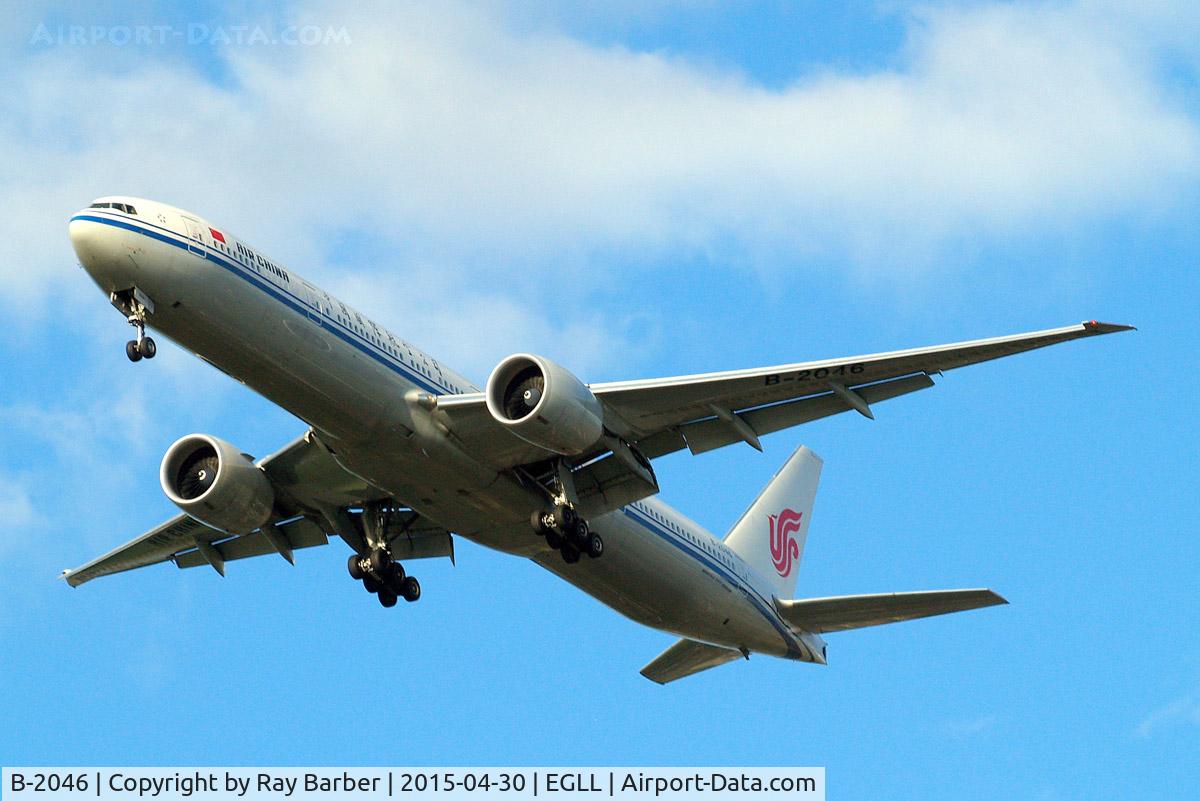 B-2046, 2013 Boeing 777-39L/ER C/N 41442, Boeing 777-39LER [41442] (Air China) Home~G 30/04/2015. On approach 27R.