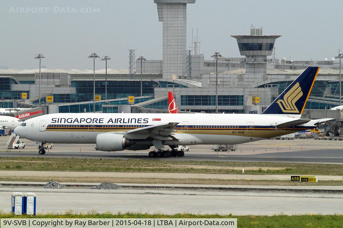 9V-SVB, 2001 Boeing 777-212/ER C/N 28525, Boeing 777-212ER [28525] (Singapore Airlines) Istanbul-Ataturk~TC 18/04/2015