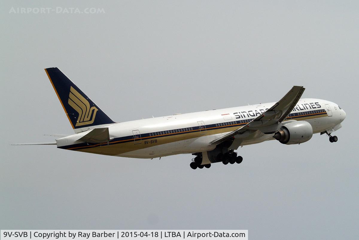 9V-SVB, 2001 Boeing 777-212/ER C/N 28525, Boeing 777-212ER [28525] (Singapore Airlines) Istanbul-Ataturk~TC 18/04/2015