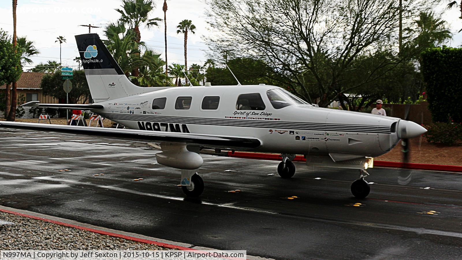 N997MA, 1997 Piper PA-46-350P Malibu Mirage C/N 4636126, Parade of Planes 2015. Palm Springs
