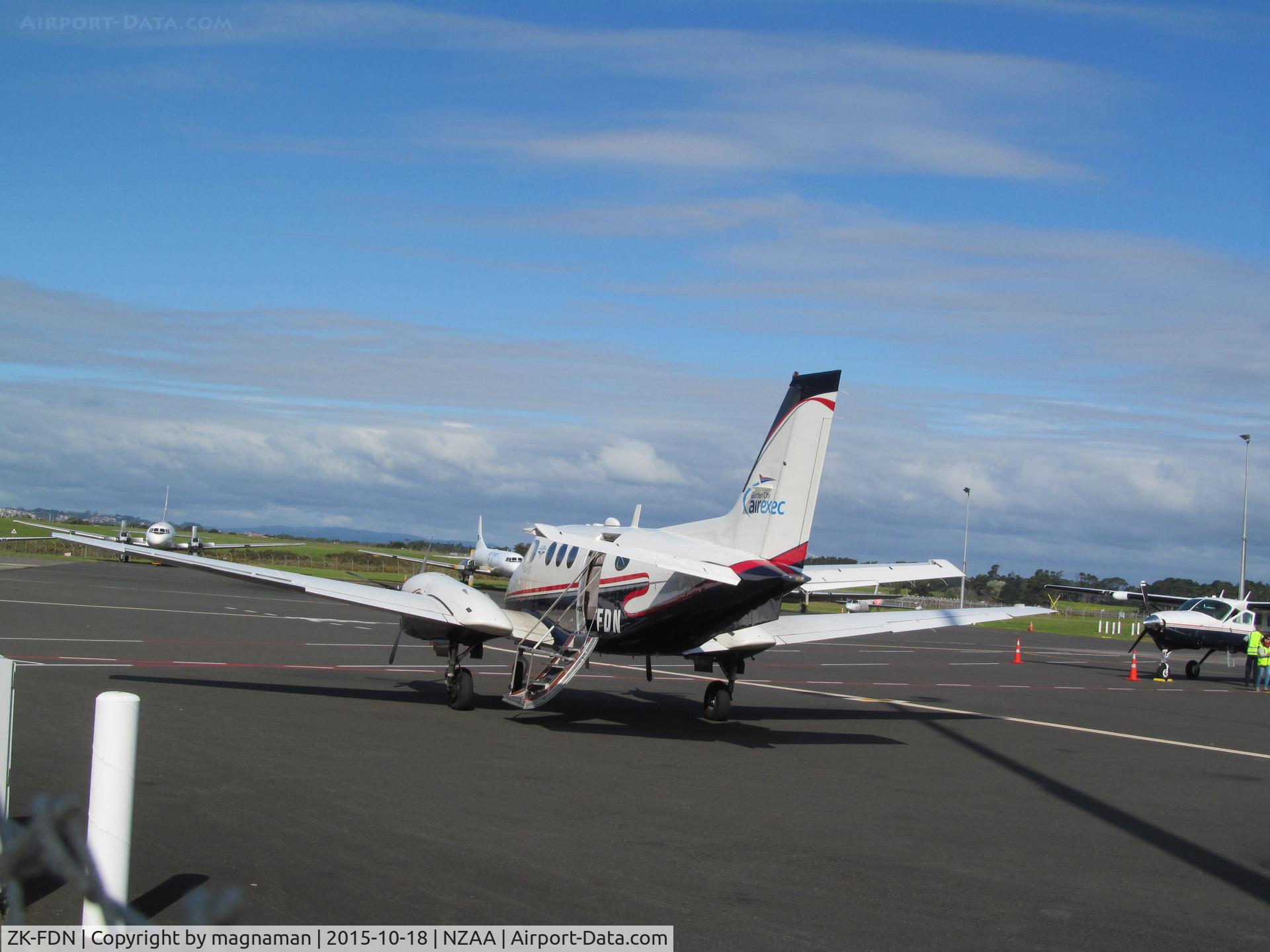 ZK-FDN, 2000 Raytheon C90A King Air C/N LJ-1606, on convair apron AKL