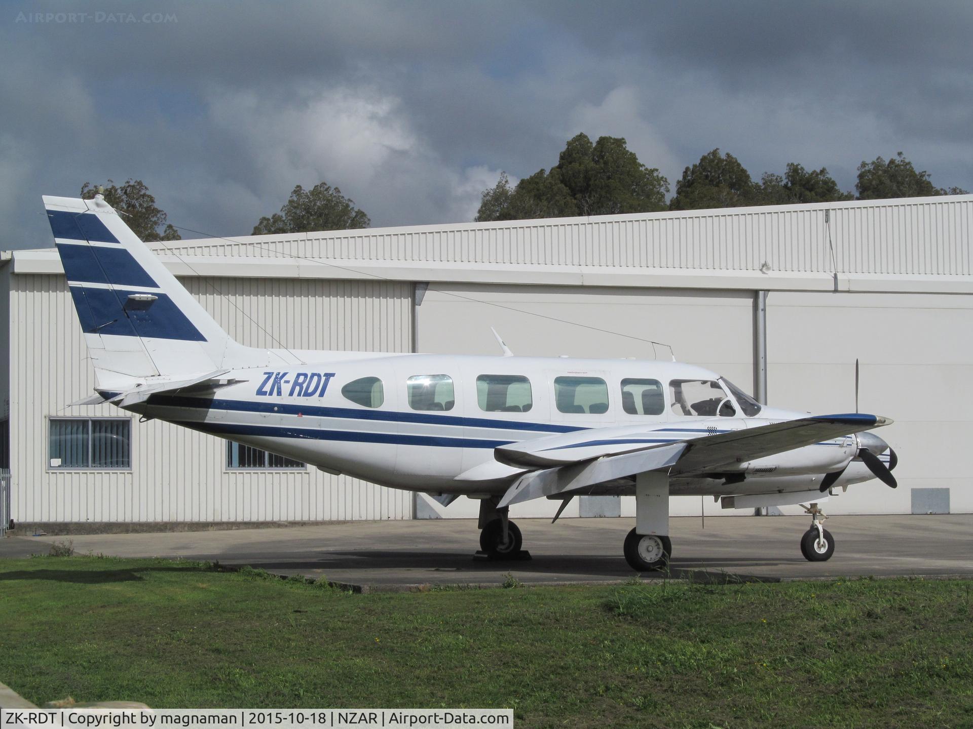 ZK-RDT, Embraer EMB-820C Navajo (PA-34-200T) C/N 820127, at ardmore
