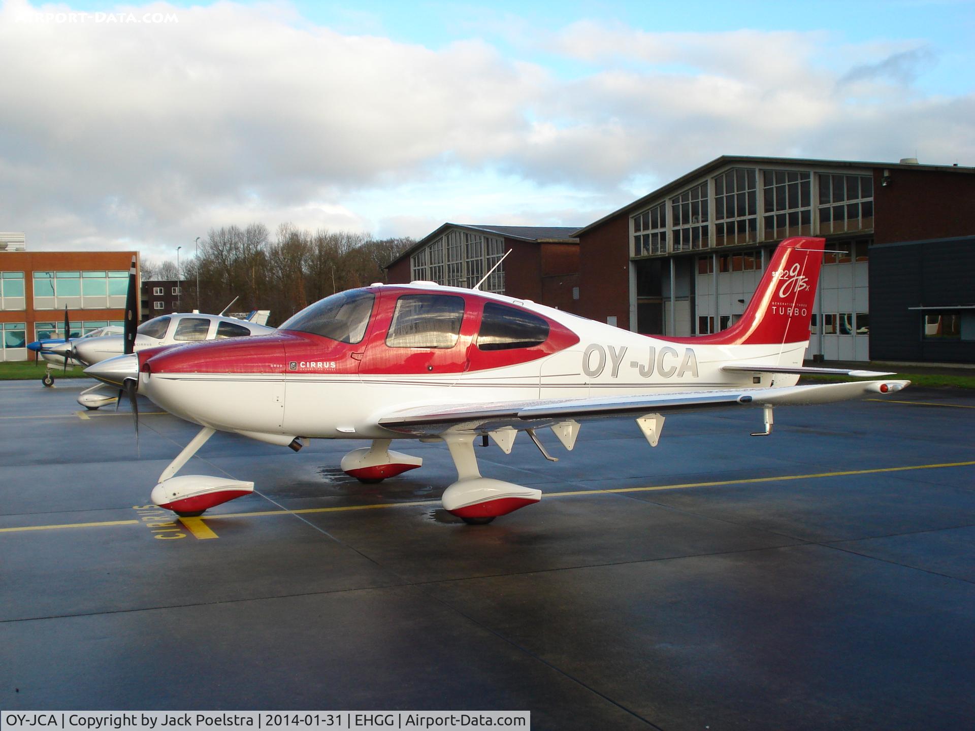 OY-JCA, 2008 Cirrus SR22 G3 GTS C/N 3143, OY-JCA on ramp of General Enterprise GRQ