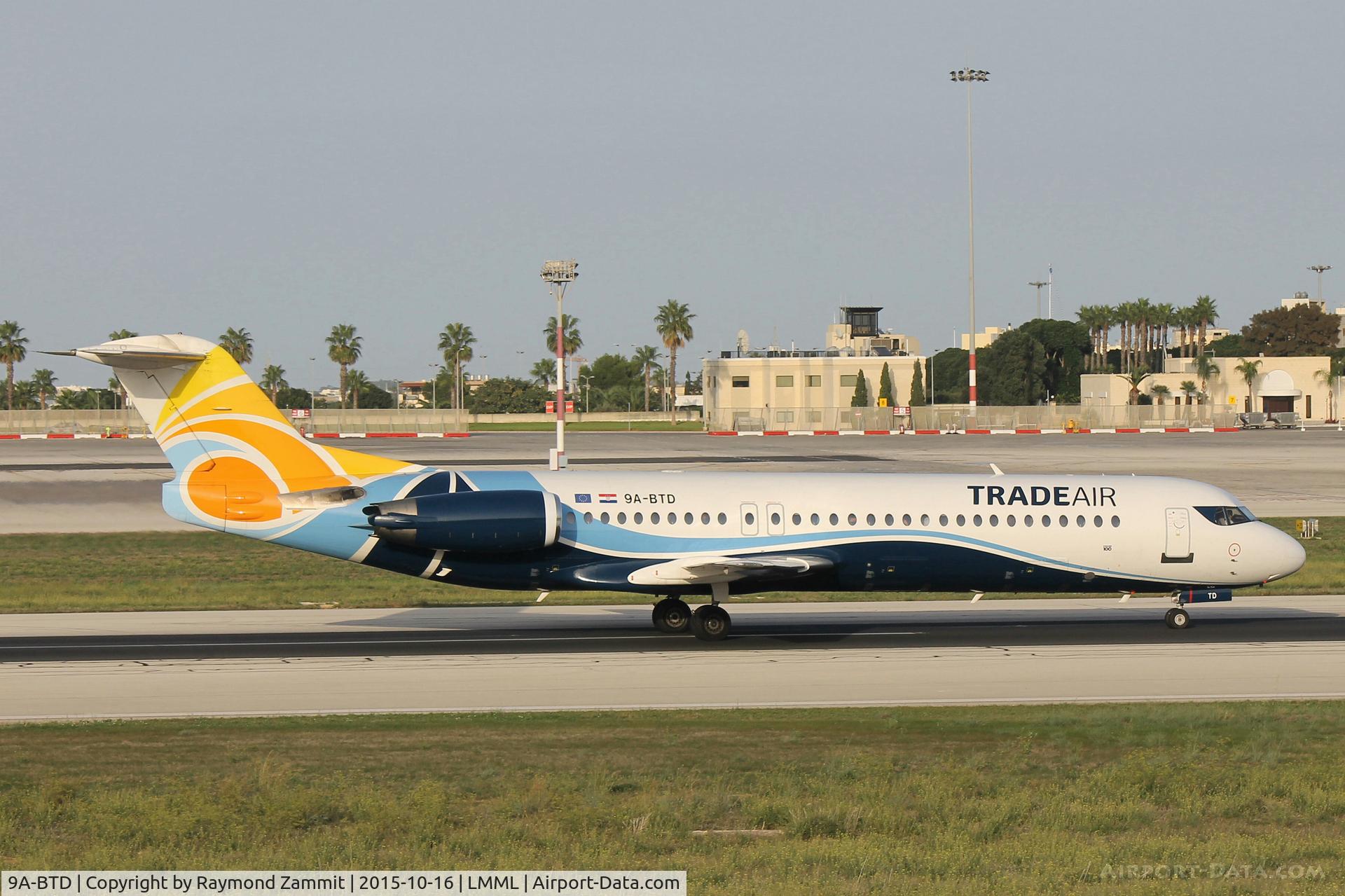 9A-BTD, 1992 Fokker 100 (F-28-0100) C/N 11407, Fokker100 9A-BTD Trade Air
