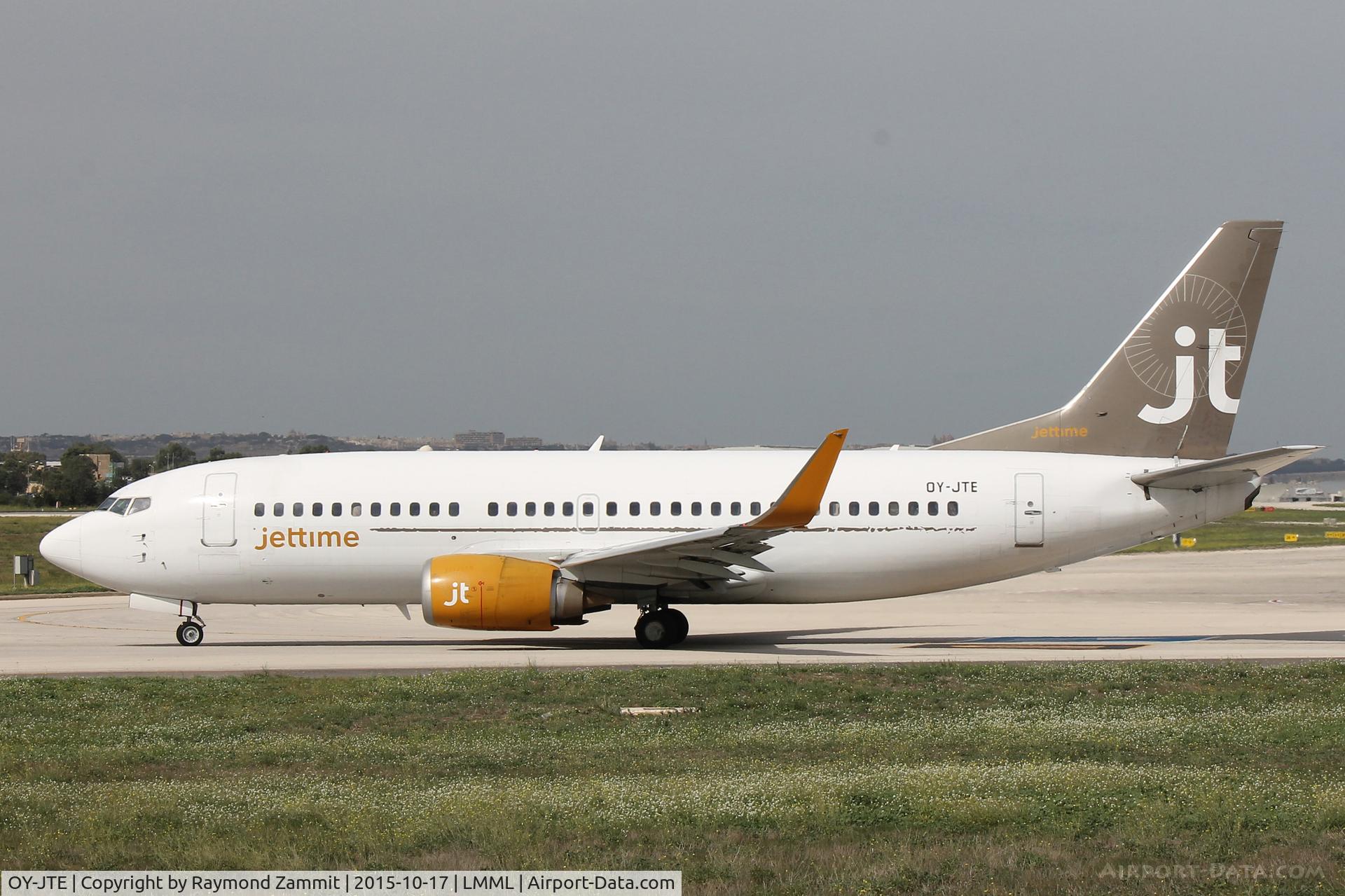 OY-JTE, 1995 Boeing 737-3L9 C/N 27834, B737-300 OY-JTE Jettime