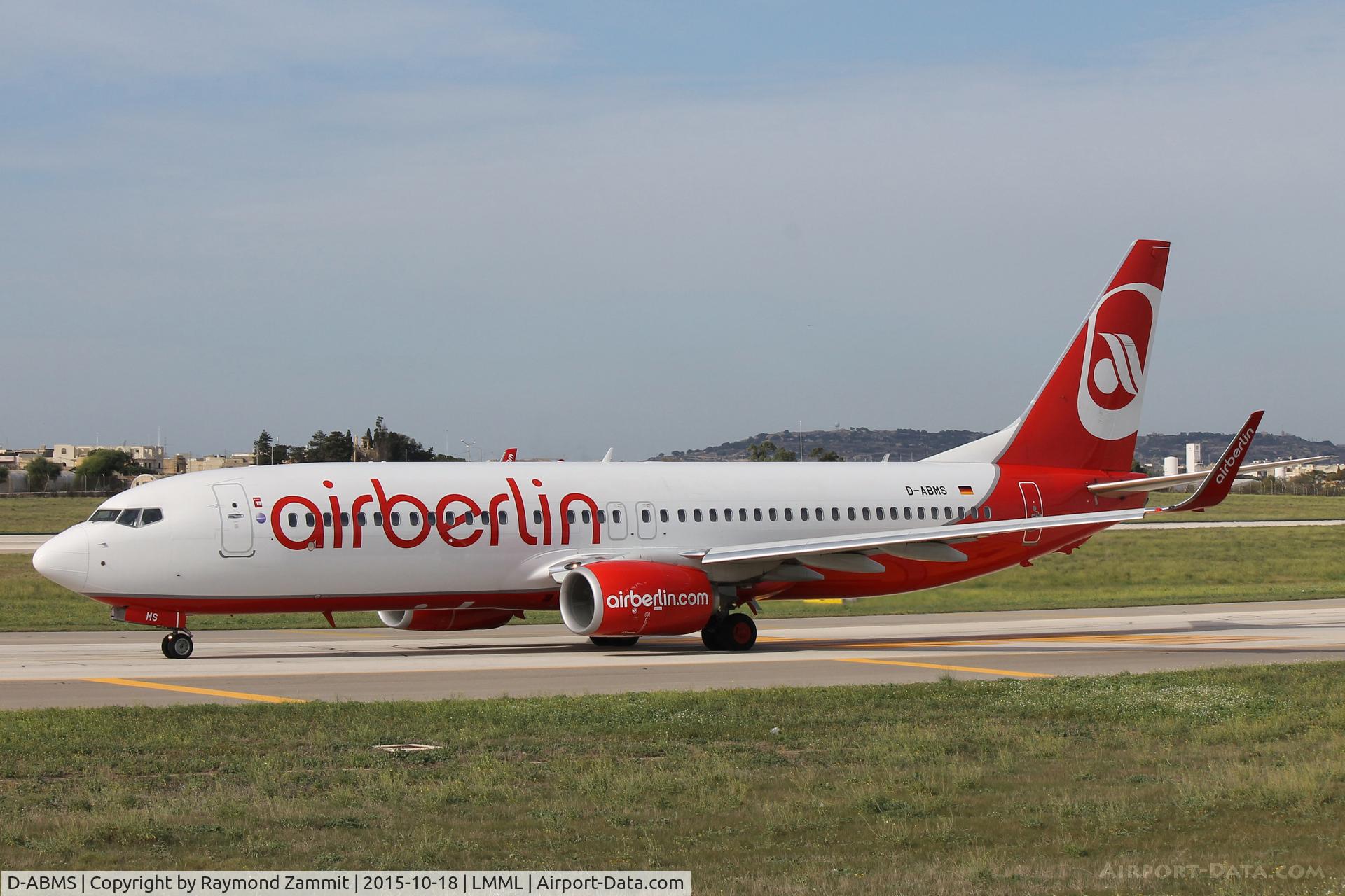 D-ABMS, 2013 Boeing 737-86J C/N 37782, B737-800 D-ABMS Air Berlin