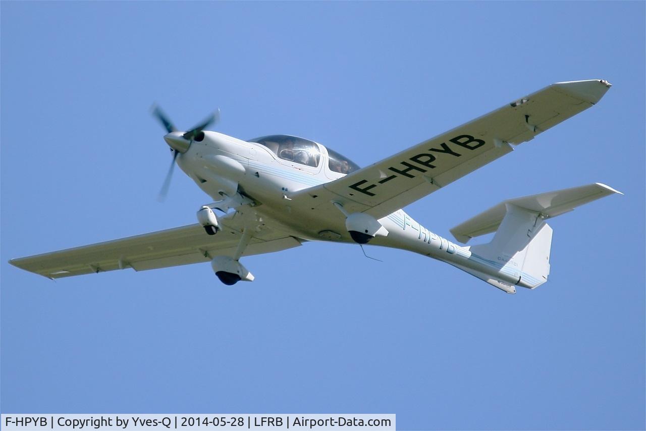 F-HPYB, 2012 Diamond DA-40 Diamond Star Diamond Star C/N DA-289, Diamond DA-40 Diamond Star, Take off rwy 25L, Brest-Bretagne airport (LFRB-BES)
