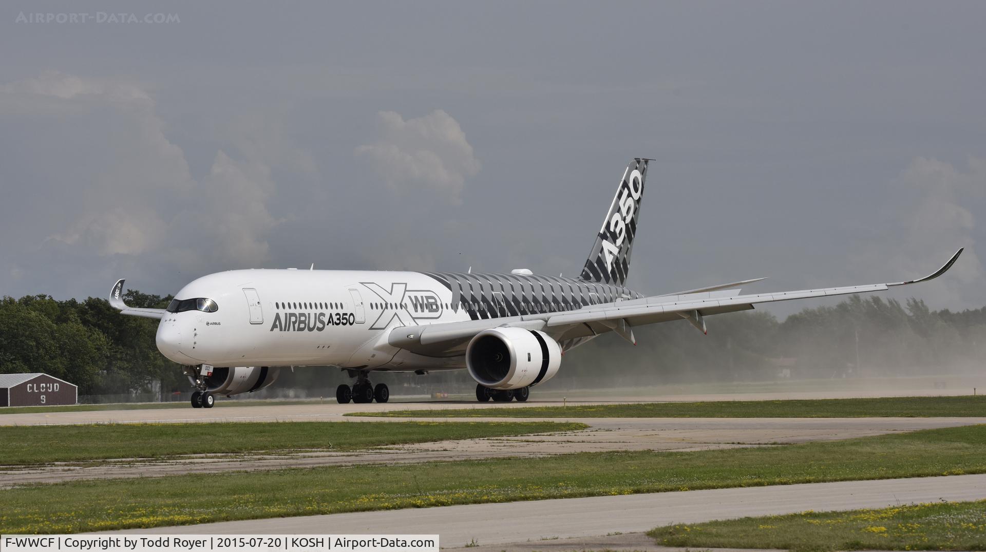 F-WWCF, 2013 Airbus A350-941 C/N 002, Arriving at Airventure 2015
