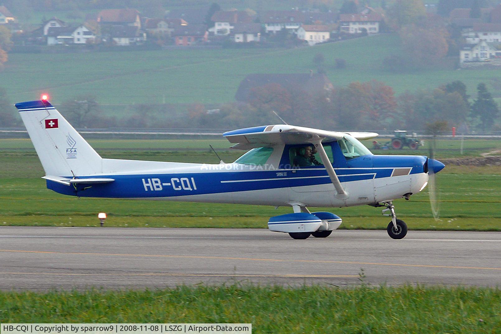 HB-CQI, 1977 Cessna 152 C/N 15280211, just before rotation