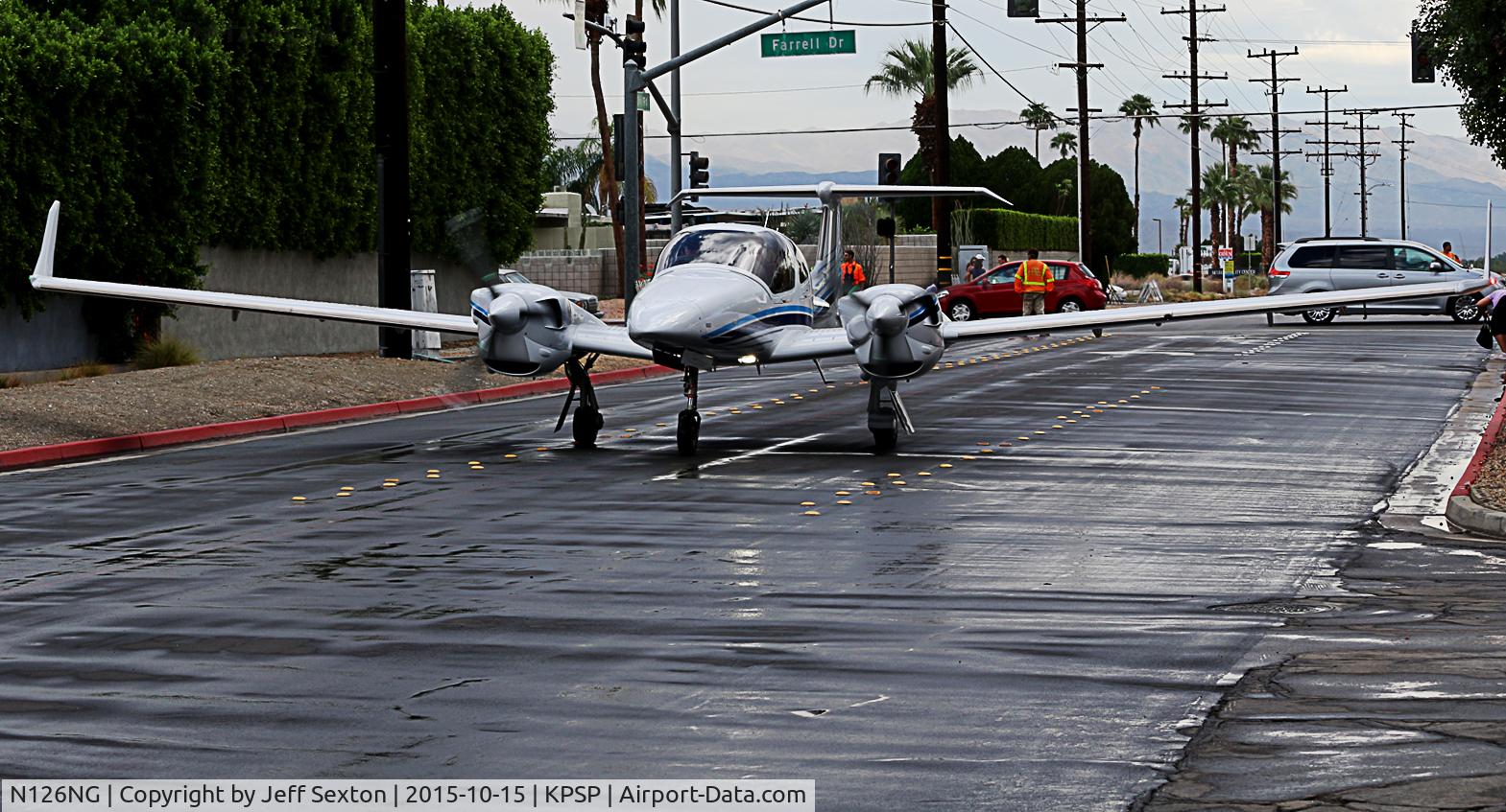 N126NG, 2015 Diamond DA-42NG Twin Star C/N 42.N186, Parade of Planes 2015. Palm Springs