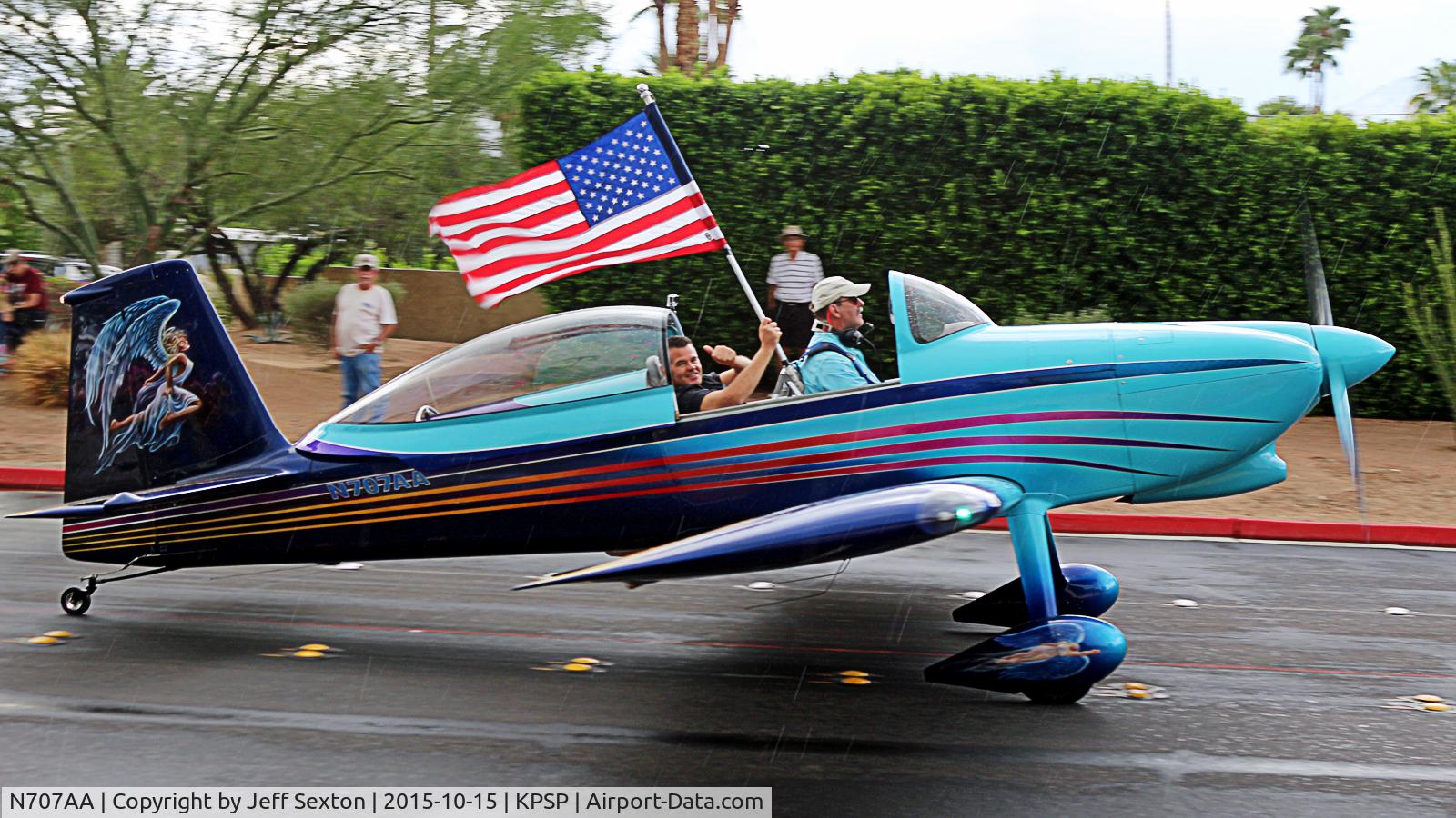 N707AA, 2012 Vans RV-8 C/N 80481, Parade of Planes 2015. Palm Springs
