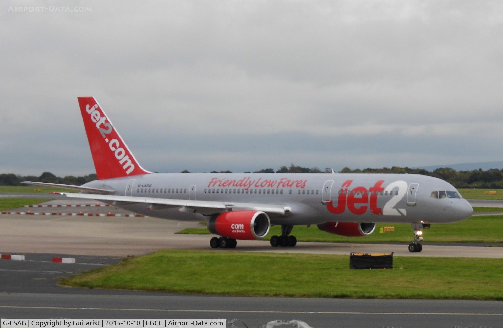G-LSAG, 1987 Boeing 757-21B C/N 24014, At Manchester