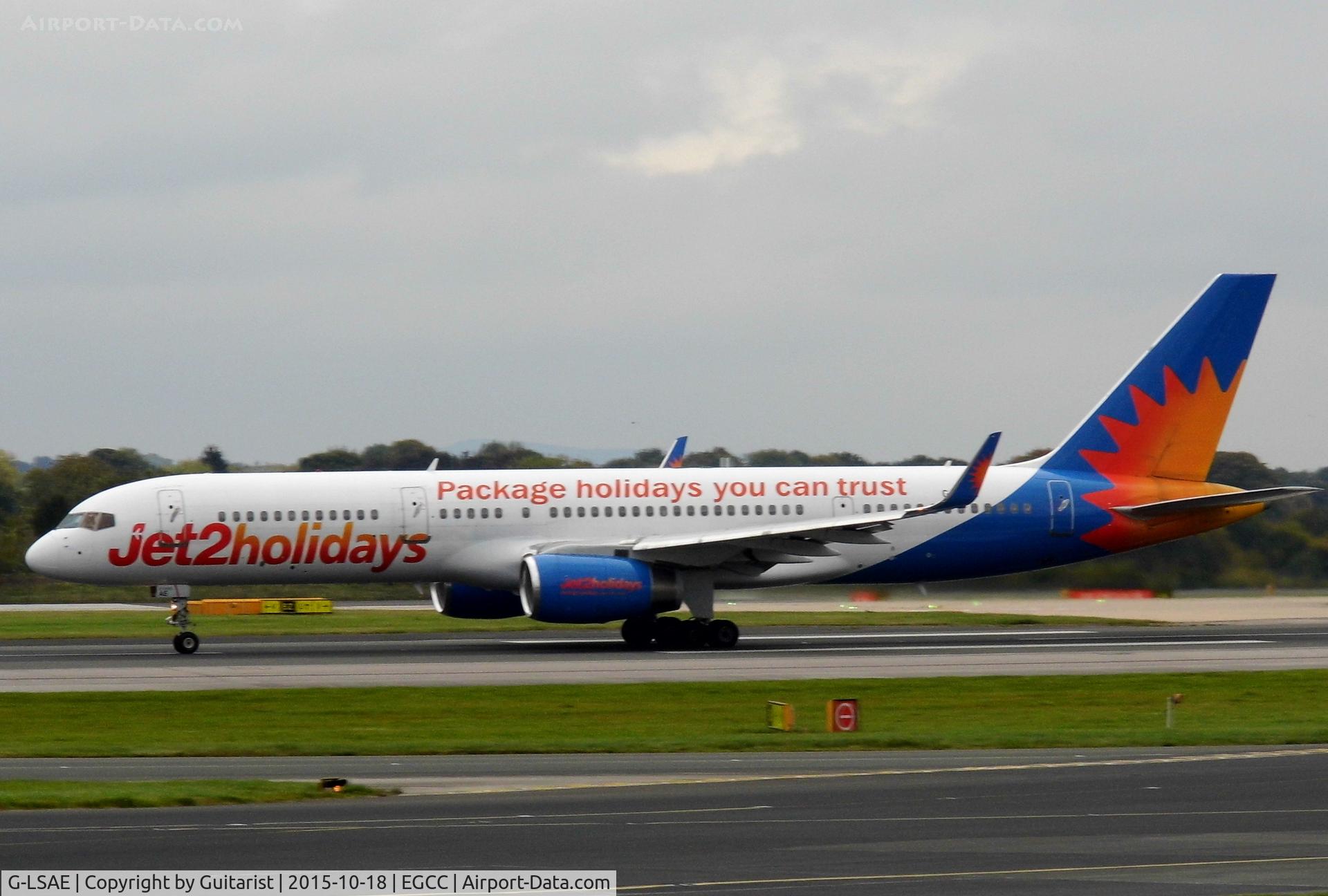 G-LSAE, 1988 Boeing 757-27B C/N 24135, At Manchester