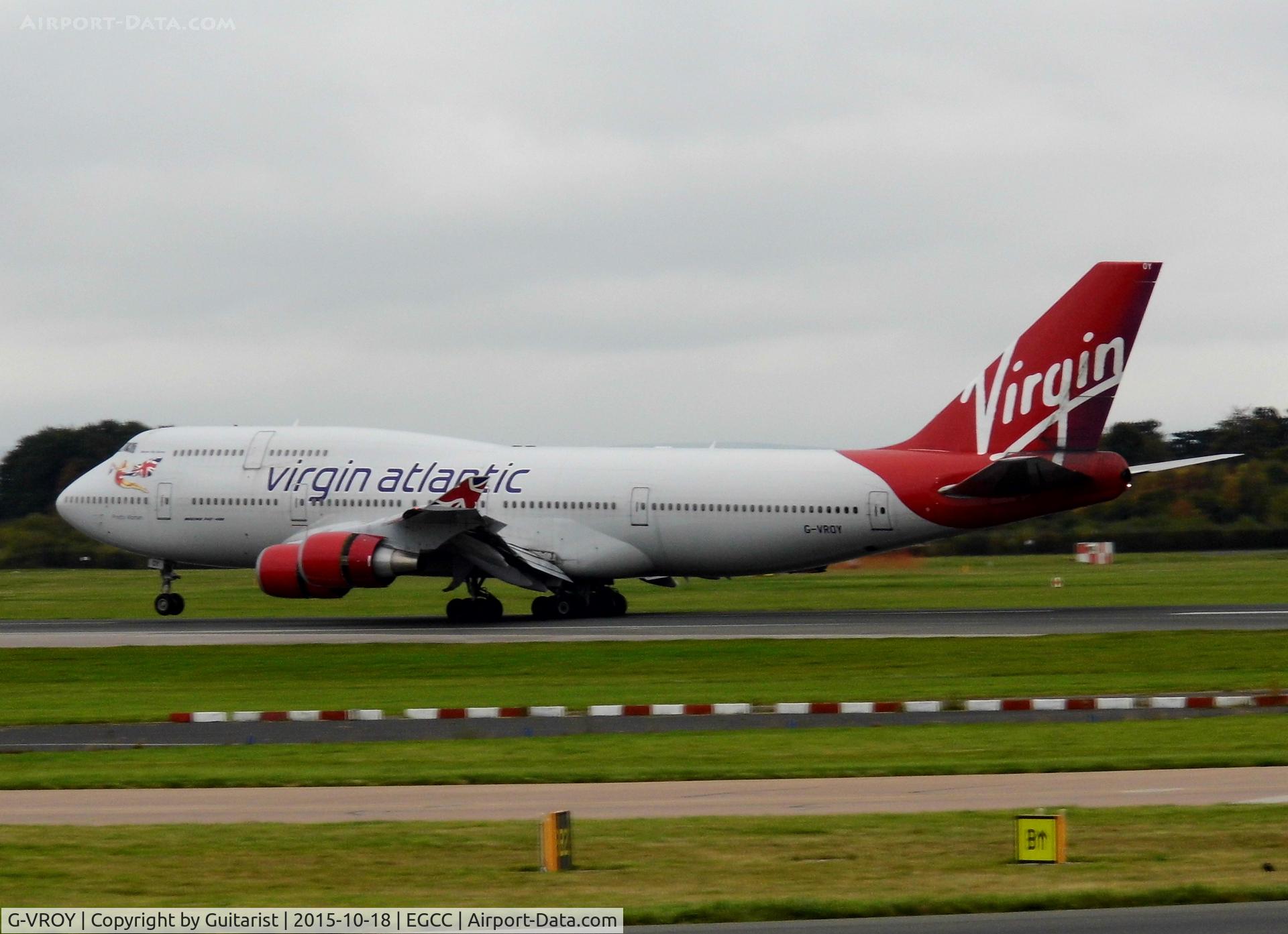 G-VROY, 2001 Boeing 747-443 C/N 32340, At Manchester