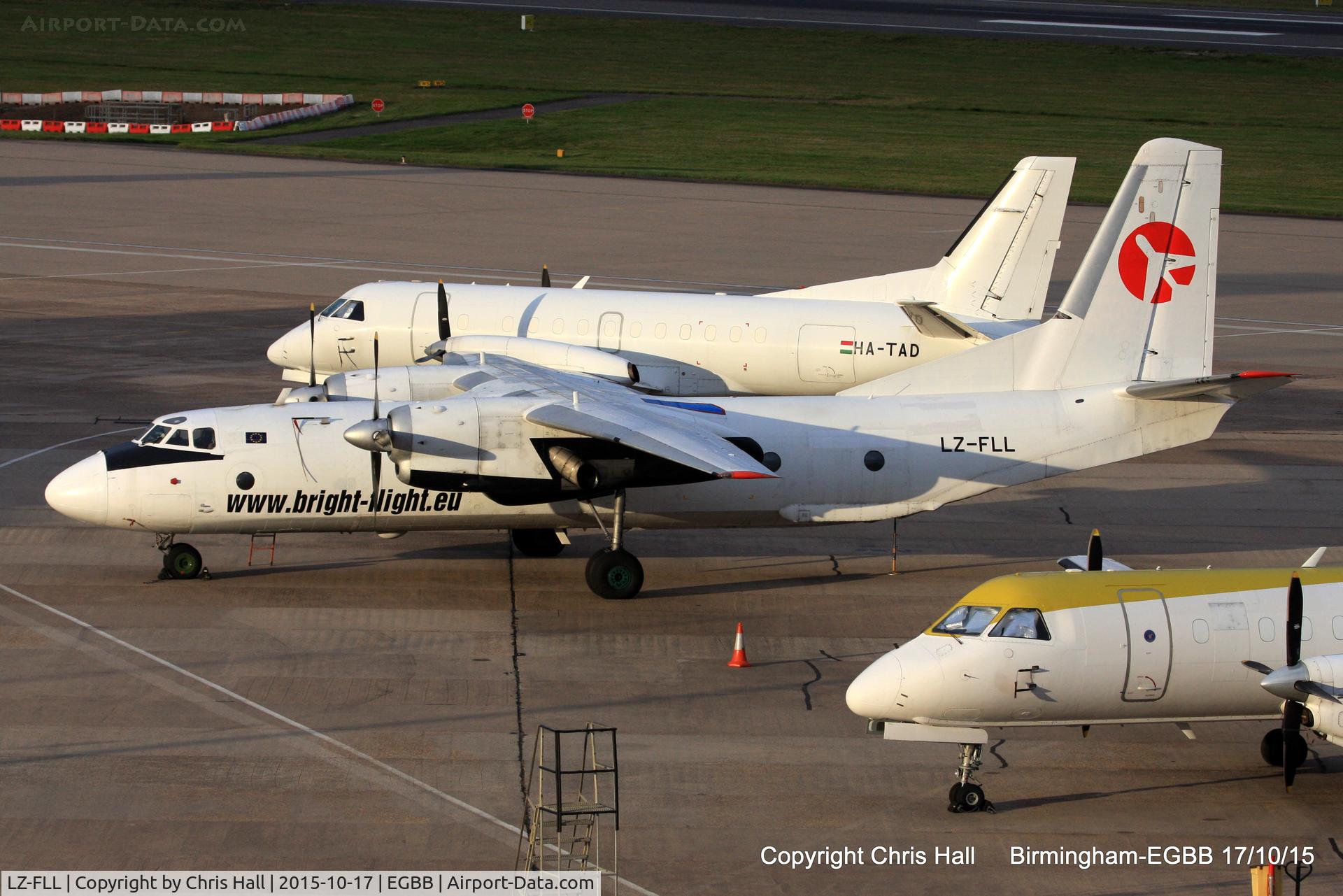 LZ-FLL, 1982 Antonov An-26B C/N 27312201, on the Elmdon Apron at Birmingham