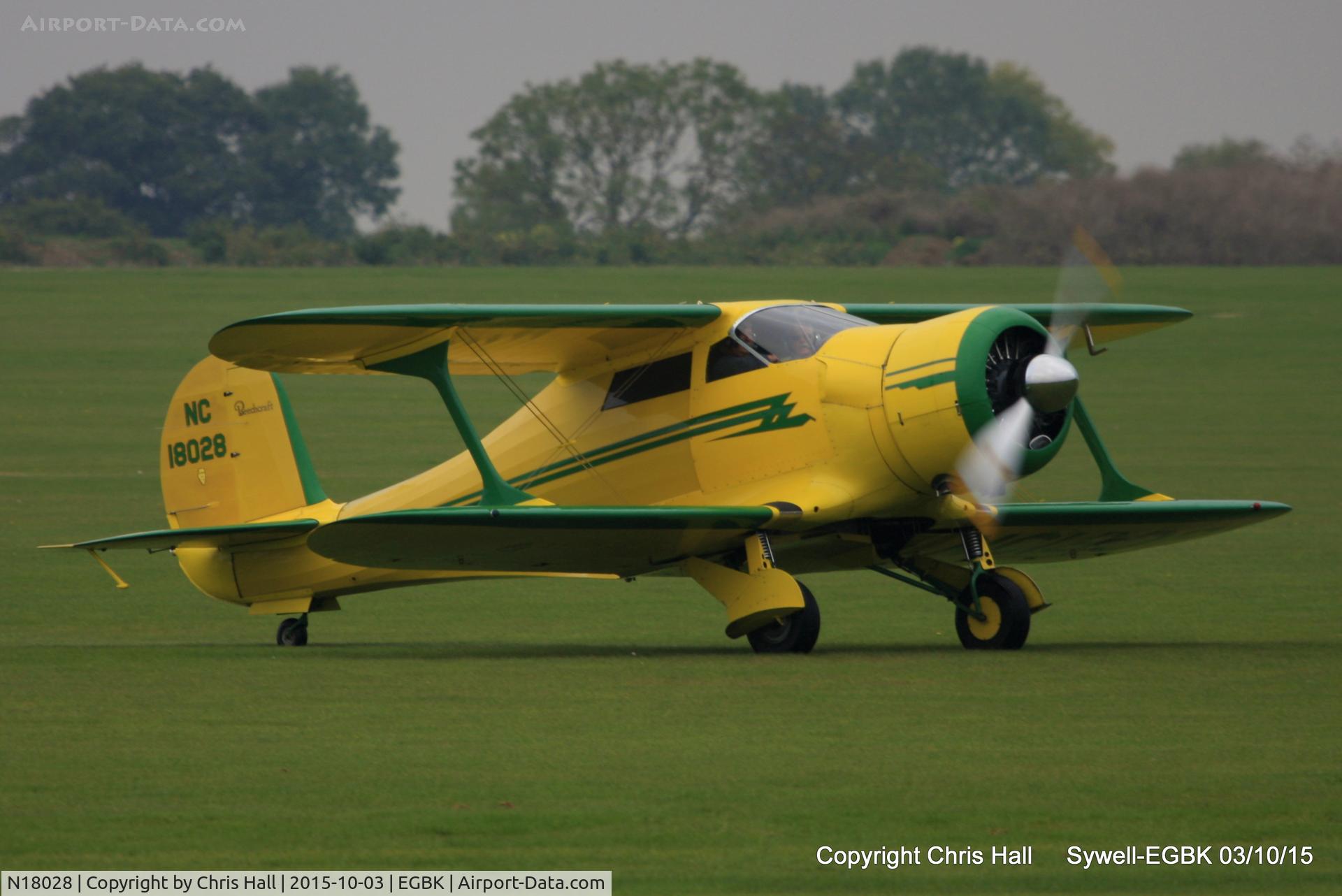 N18028, 1937 Beech D17S Staggerwing C/N 147, at The Radial And Training Aircraft Fly-in