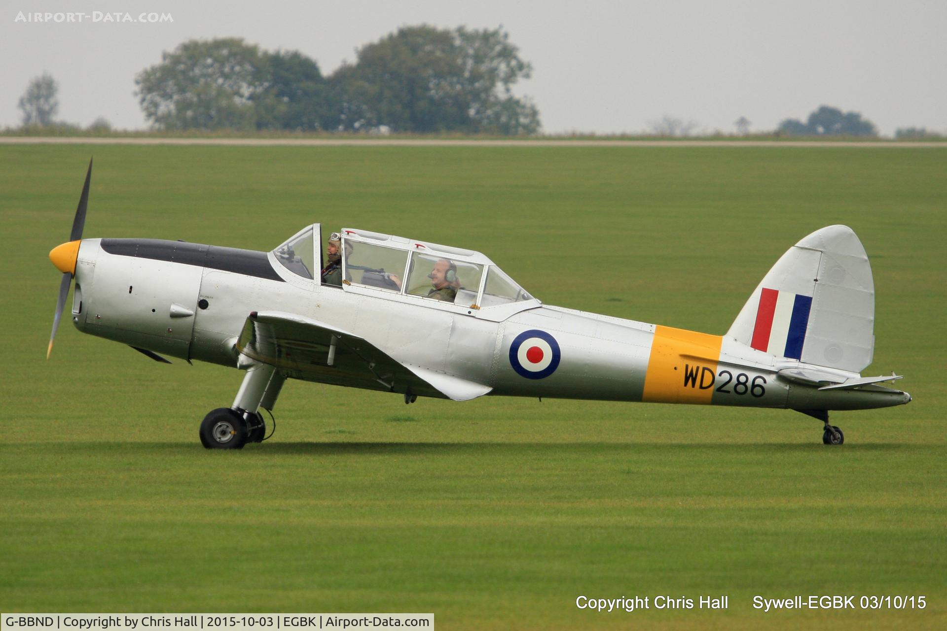 G-BBND, 1950 De Havilland DHC-1 Chipmunk T.10 C/N C1/0225, at The Radial And Training Aircraft Fly-in