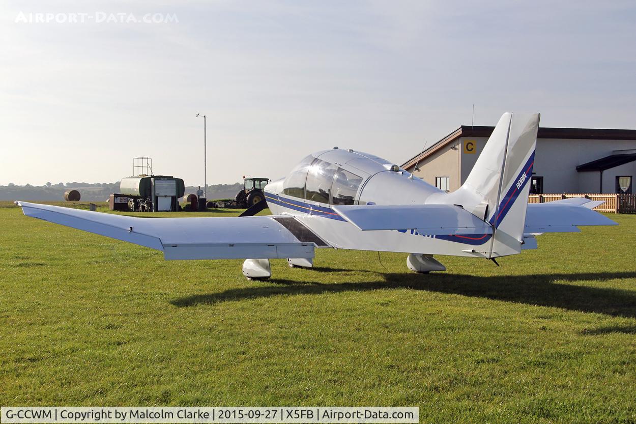 G-CCWM, 2000 Robin DR-400-180 Regent Regent C/N 2457, Robin DR-400-180 Regent, Fishburn Airfield, September 27th 2015.