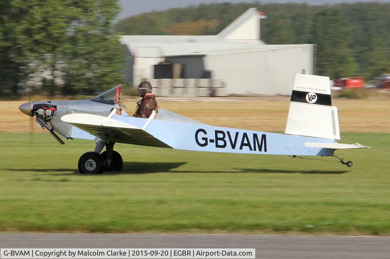 G-BVAM, 1993 Evans VP-1 Volksplane C/N PFA 062-12132, Evans VP-1 Volksplane at The Real Aeroplane Company's Helicopter Fly-In, Breighton Airfield, September 20th 2015.