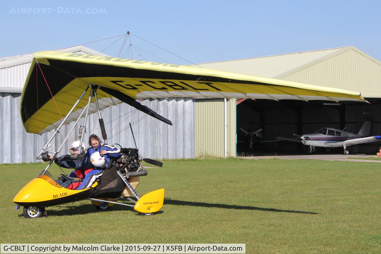 G-CBLT, 2002 Mainair Blade 912 C/N 1315-0202-7-W1110, Mainair Blade 912 at Fishburn Airfield, September 27th 2015.