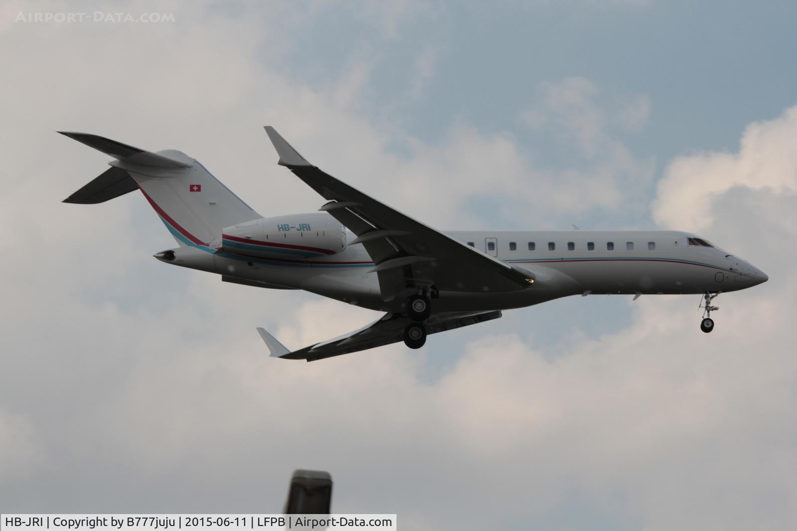 HB-JRI, 2014 Bombardier BD-700-1A11 Global 5000 C/N 9627, at Le Bourget