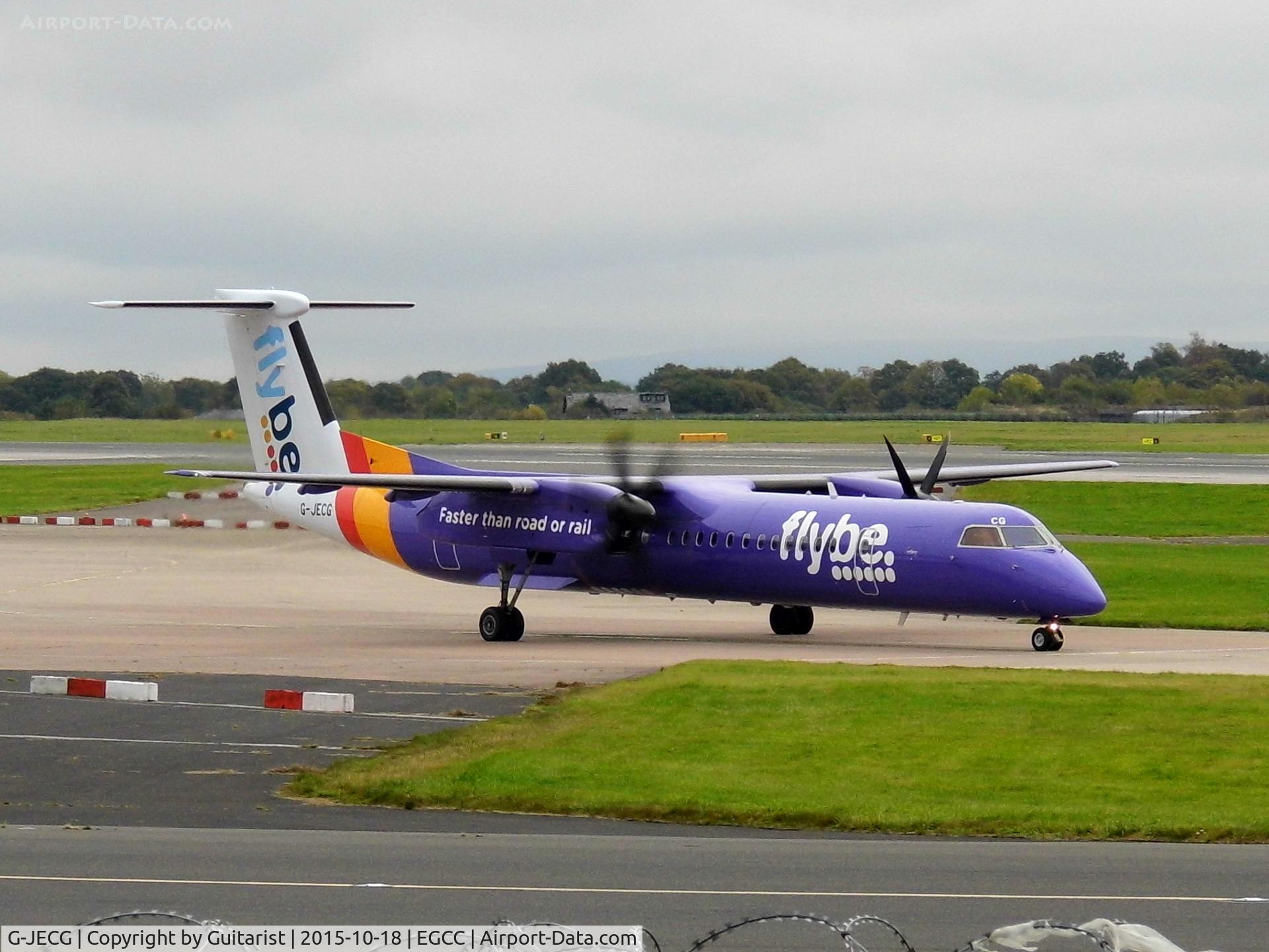 G-JECG, 2004 De Havilland Canada DHC-8-402Q Dash 8 C/N 4098, At Manchester