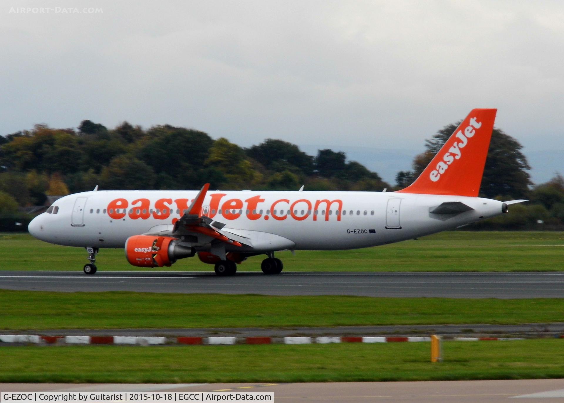 G-EZOC, 2015 Airbus A320-214 C/N 6485, At Manchester