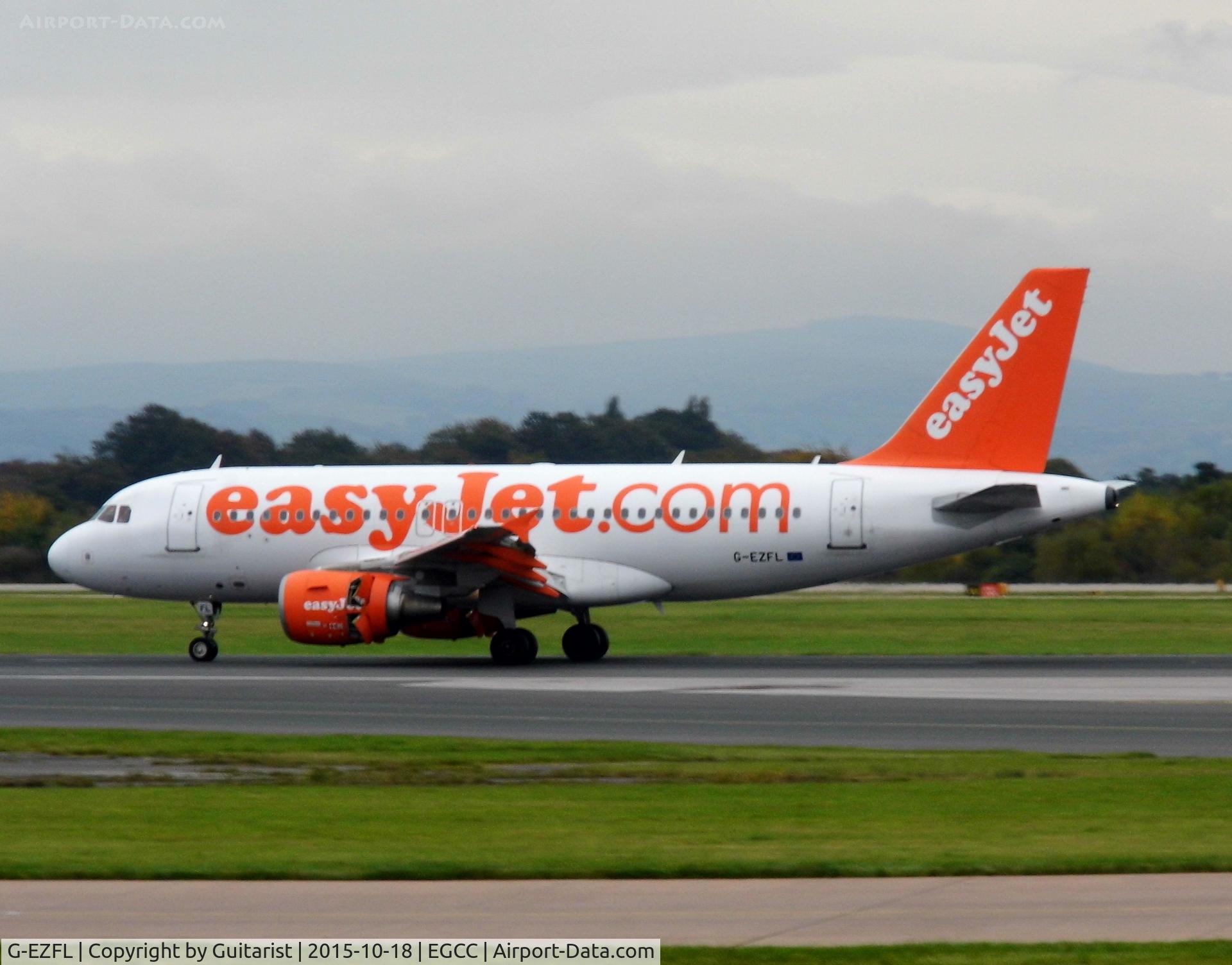 G-EZFL, 2009 Airbus A319-111 C/N 4056, At Manchester