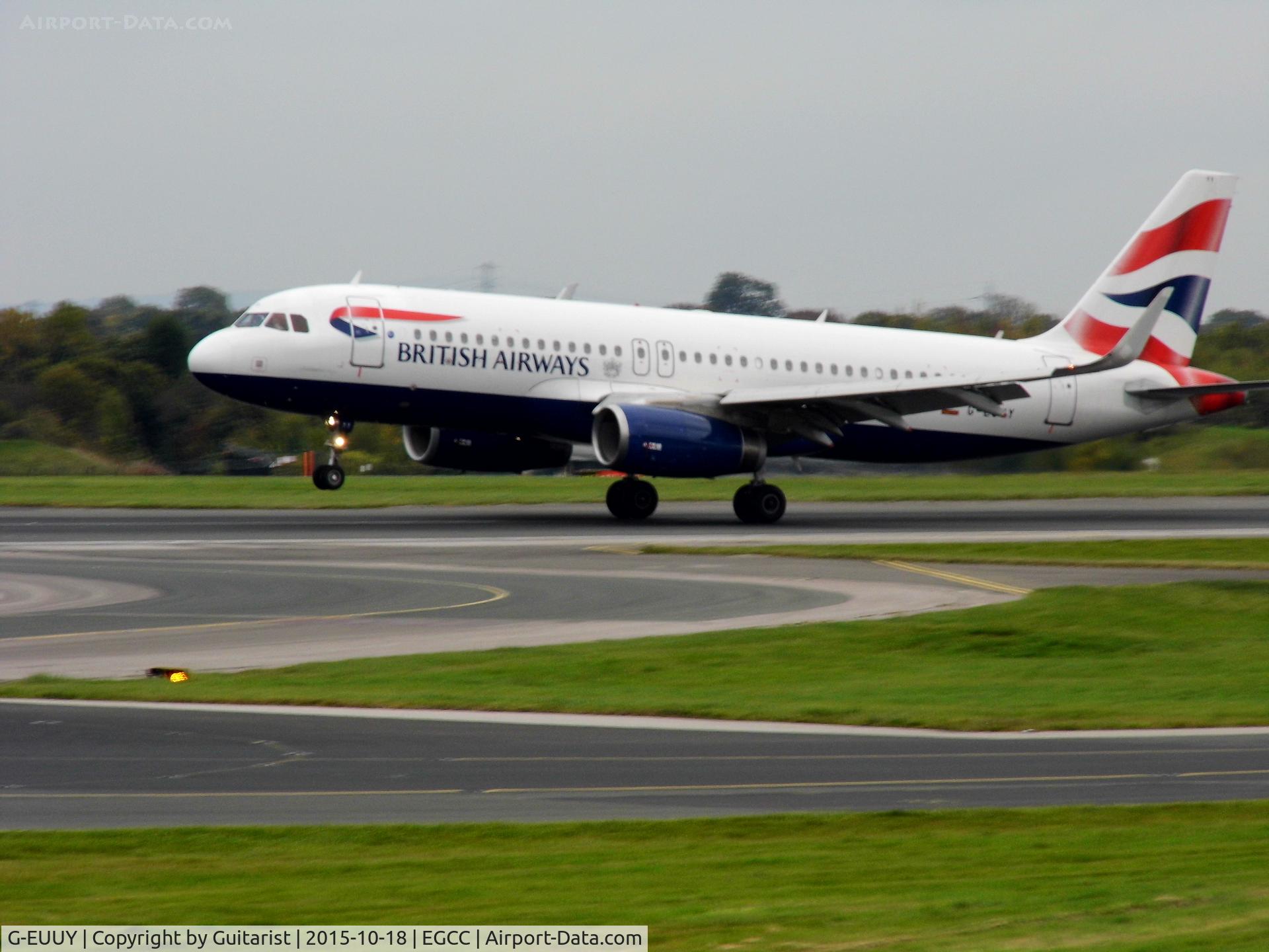 G-EUUY, 2008 Airbus A320-232 C/N 3607, At Manchester