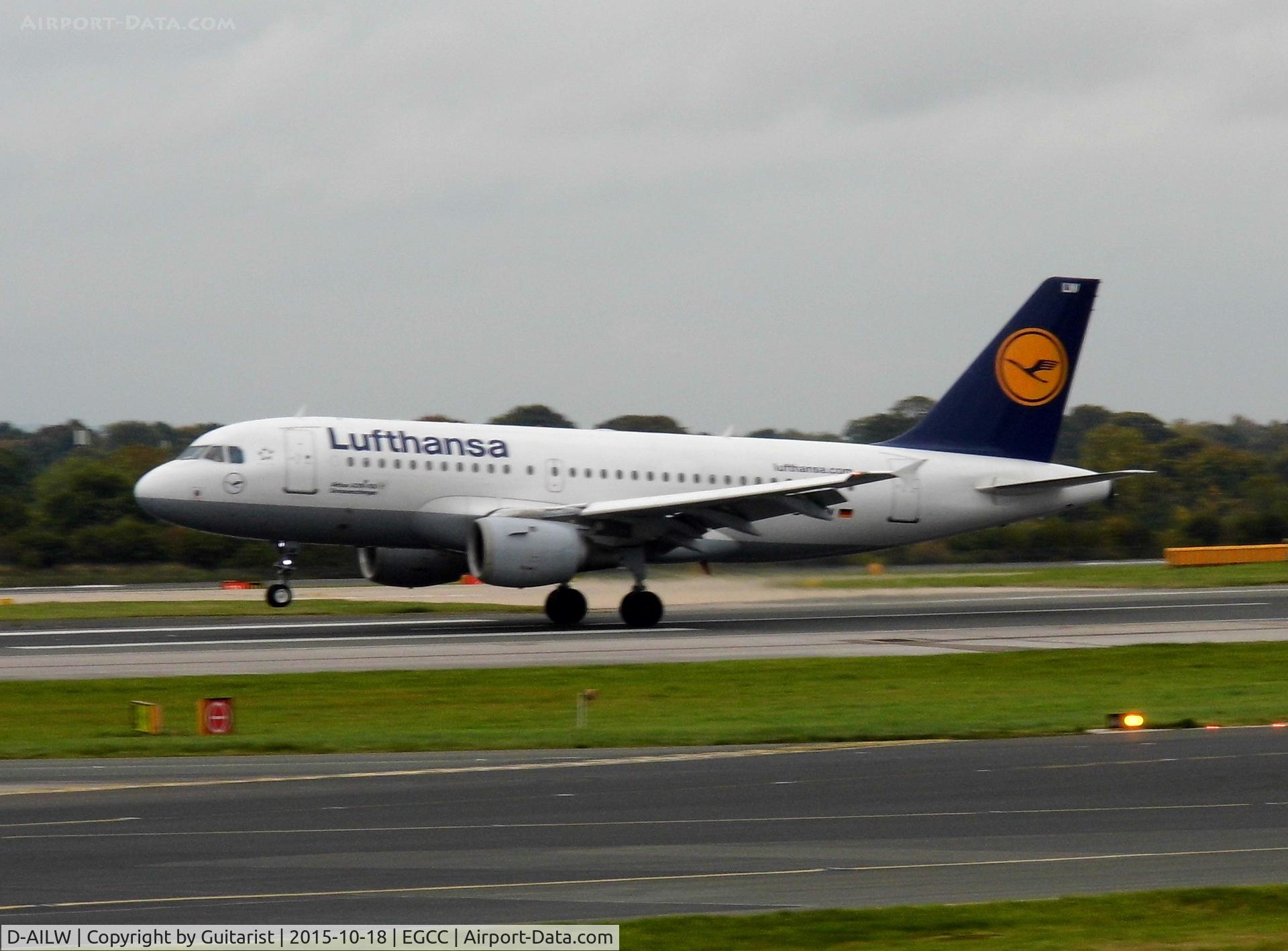 D-AILW, 1998 Airbus A319-114 C/N 853, At Manchester