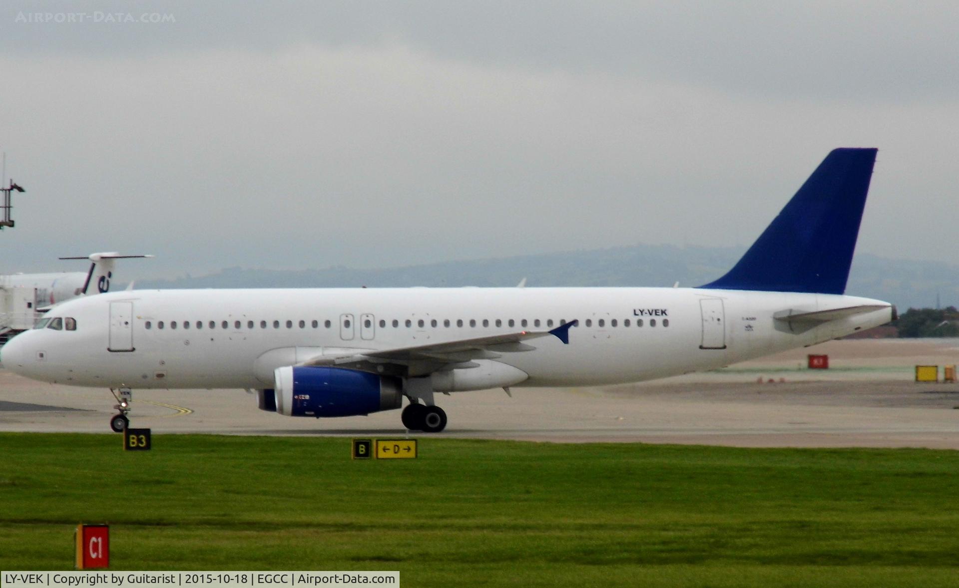 LY-VEK, 2004 Airbus A320-232 C/N 2108, At Manchester