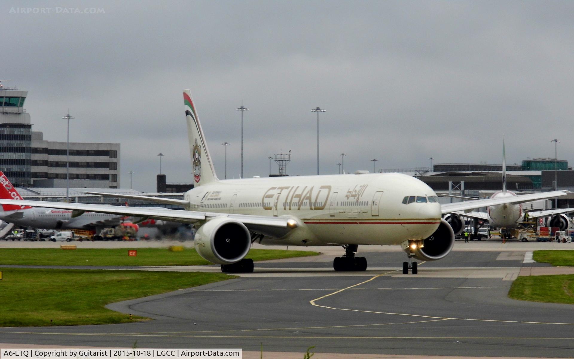 A6-ETQ, 2013 Boeing 777-3FX/ER C/N 41700, At Manchester