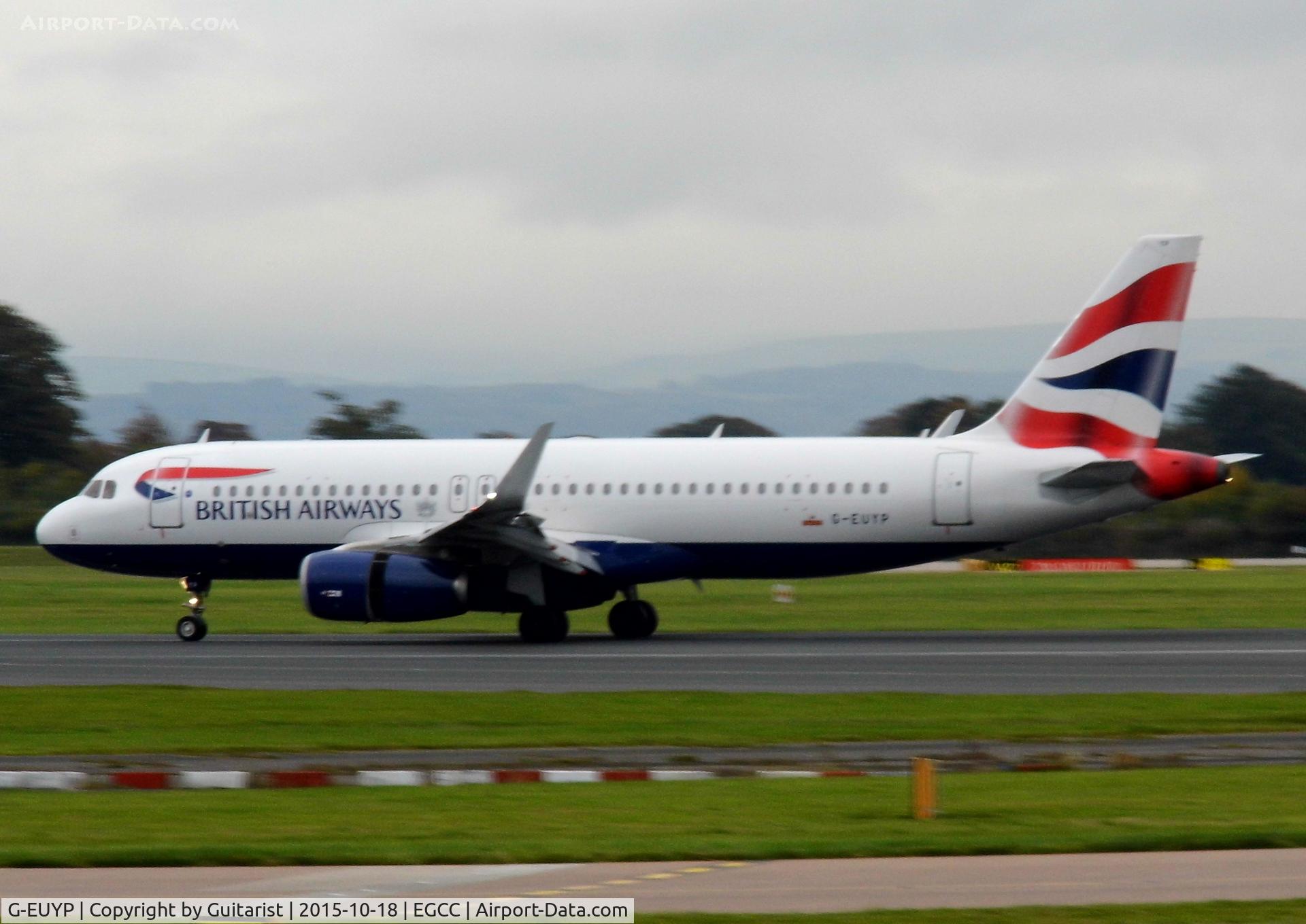 G-EUYP, 2013 Airbus A320-232 C/N 5784, At Manchester