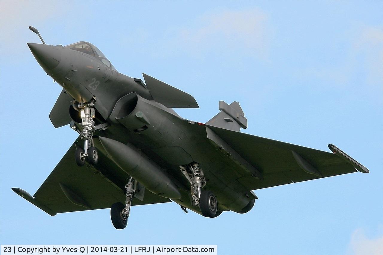 23, Dassault Rafale M C/N 23, Dassault Rafale M, Short approach rwy 26, Landivisiau Naval Air Base (LFRJ)