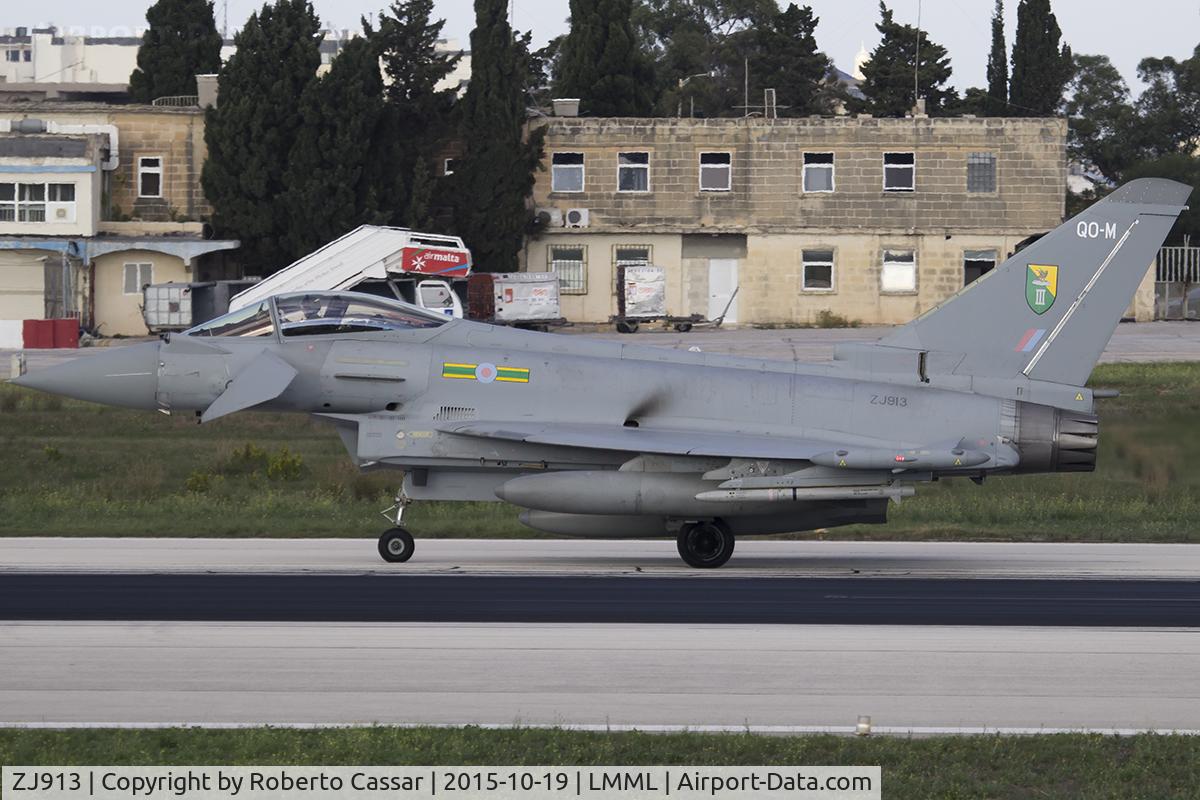 ZJ913, 2004 Eurofighter EF-2000 Typhoon FGR4 C/N 0047/BS004, Runway 13