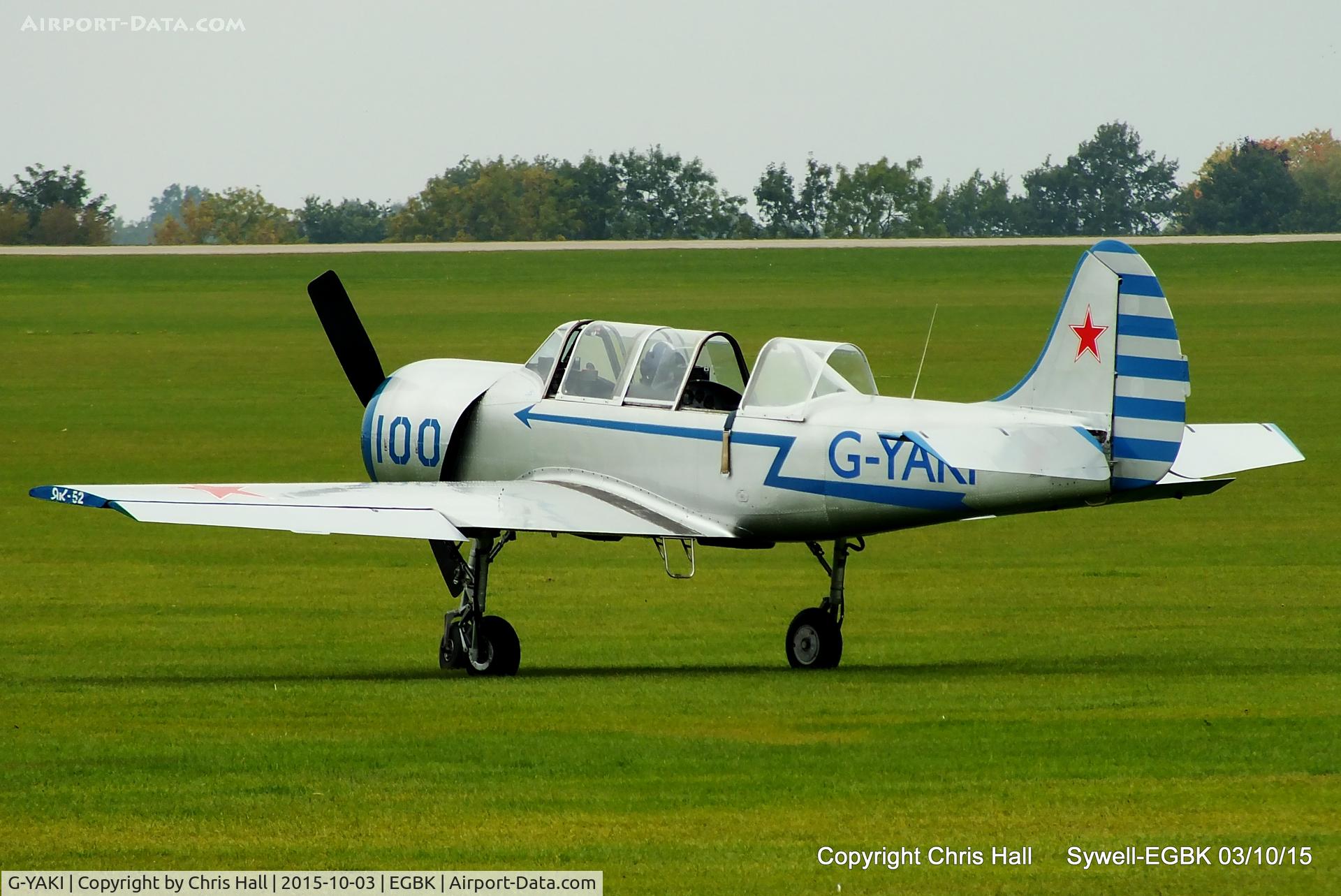 G-YAKI, 1986 Bacau Yak-52 C/N 866904, at The Radial And Training Aircraft Fly-in