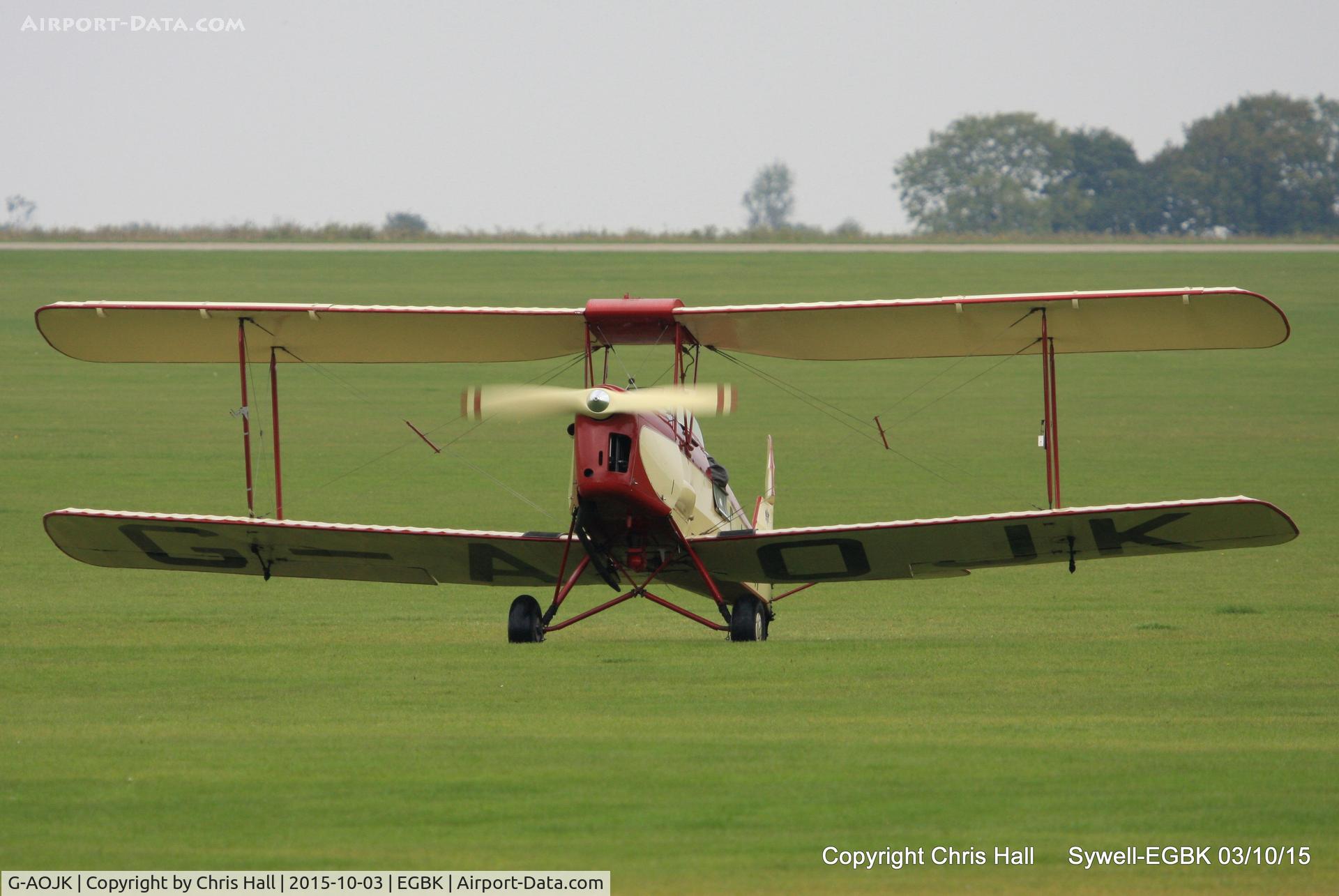 G-AOJK, 1939 De Havilland DH-82A Tiger Moth II C/N 82813, at The Radial And Training Aircraft Fly-in