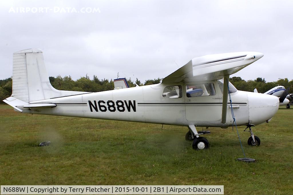 N688W, 1956 Cessna 172 C/N 28695, A wet afternoon at Cape Cod Airport , MA