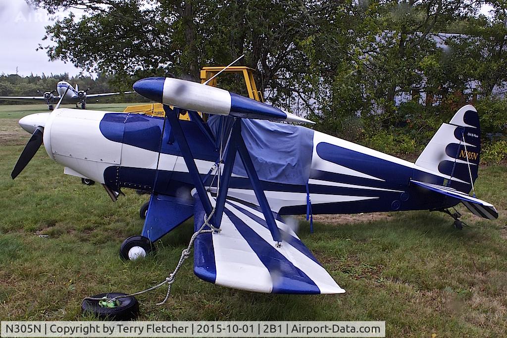 N305N, 1999 EAA Bi-Plane C/N 201, A wet afternoon at Cape Cod Airport , MA