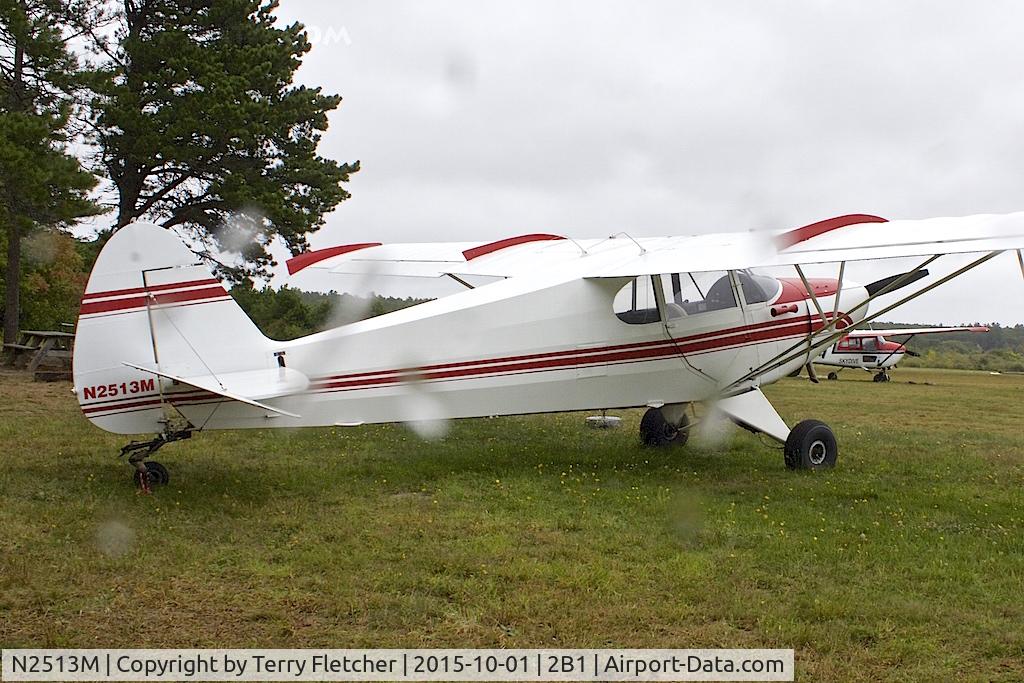 N2513M, 1946 Piper PA-12 Super Cruiser C/N 12-911, A wet afternoon at Cape Cod Airport , MA
