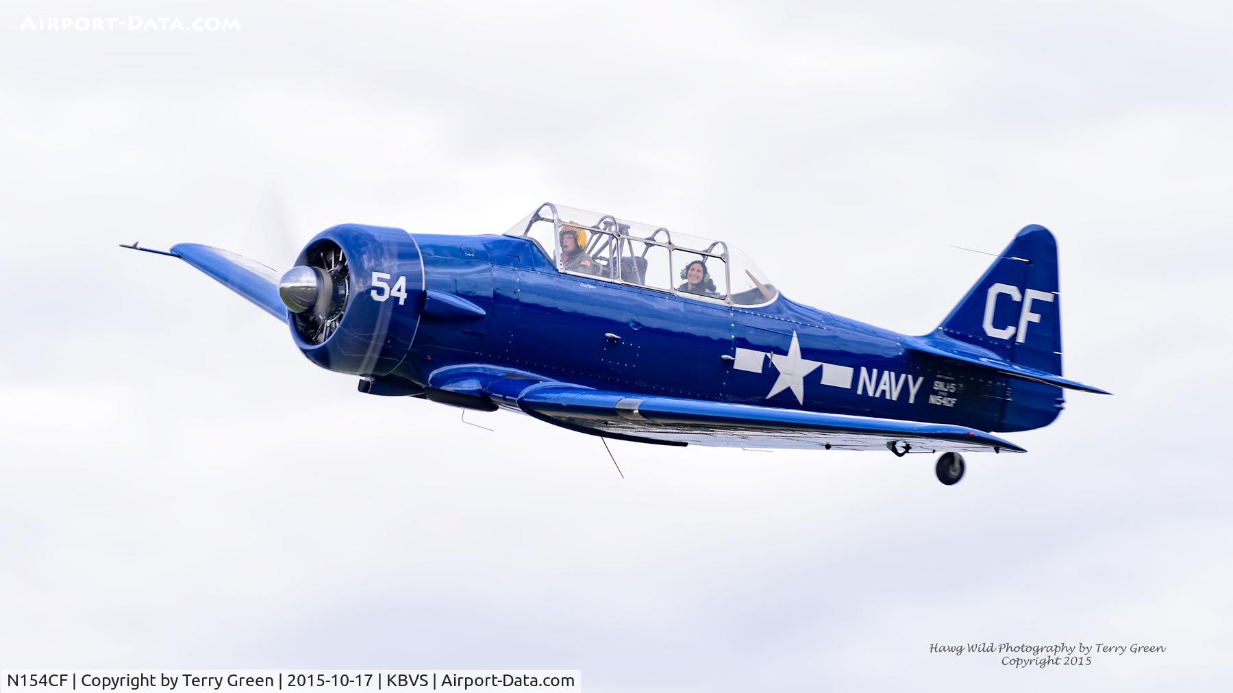 N154CF, 1960 North American SNJ-5 Texan Texan C/N 88-15173, 2015 Heritage Flight Museum Fly Day