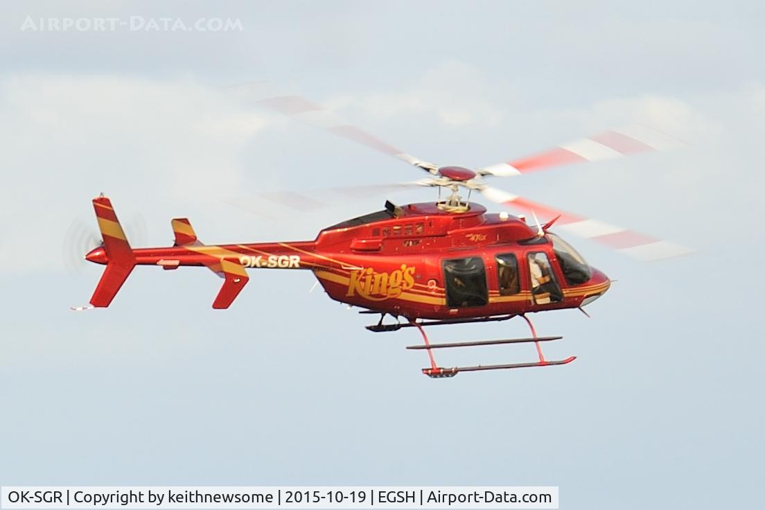 OK-SGR, 2013 Bell 407GX C/N 54426, Nice visitor.
