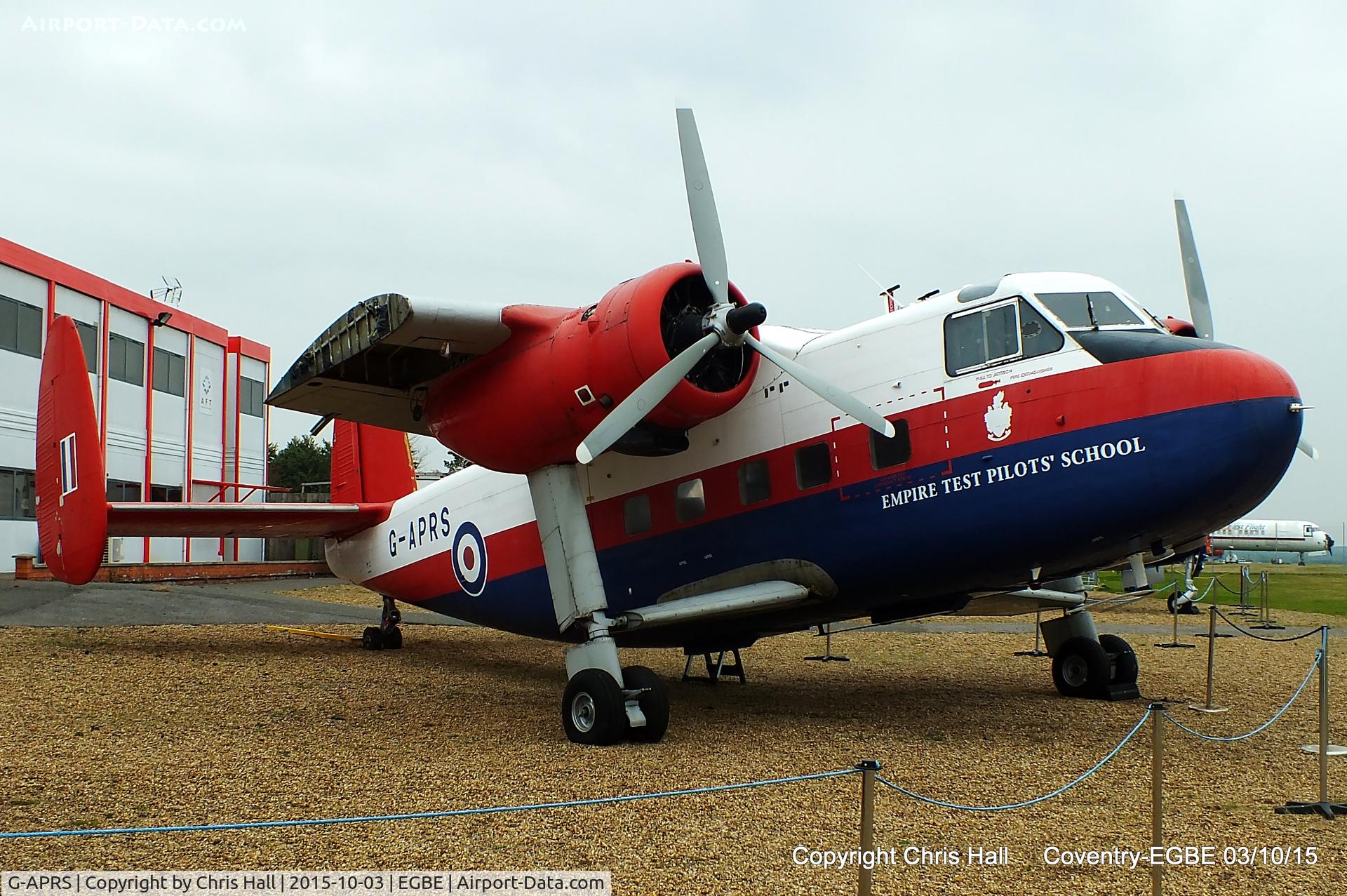 G-APRS, 1959 Scottish Aviation Twin Pioneer CC.2 C/N 561, Aviation Heritage Ltd