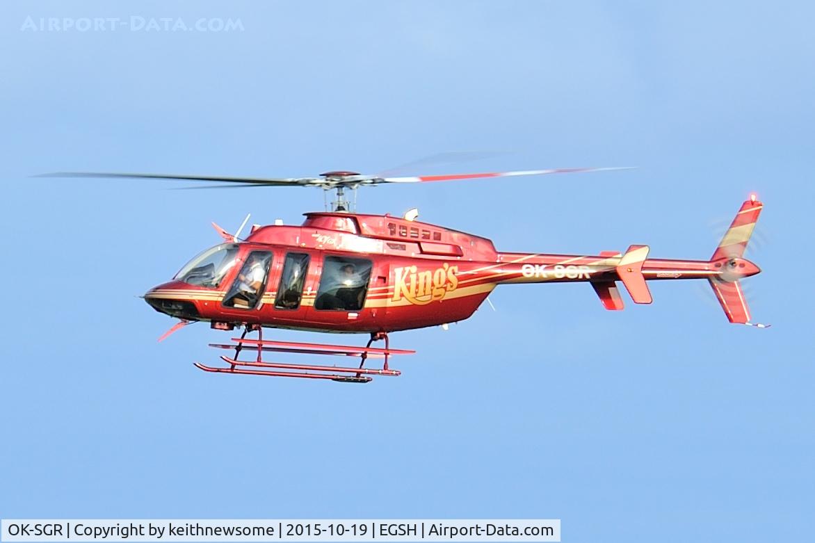 OK-SGR, 2013 Bell 407GX C/N 54426, Nice visitor.