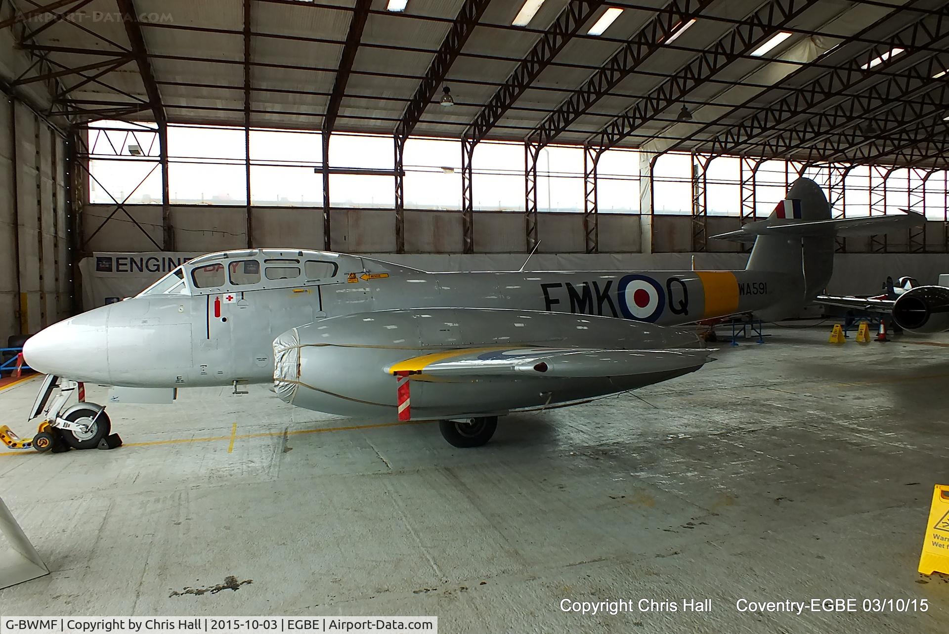 G-BWMF, 1949 Gloster Meteor T.7 C/N G5/356460, Aviation Heritage Ltd