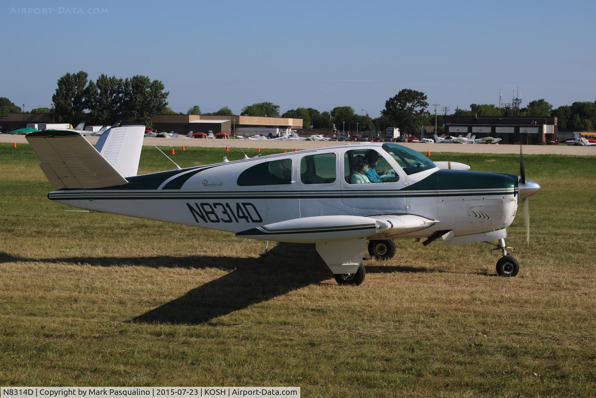 N8314D, 1958 Beech J35 Bonanza C/N D-5439, Beech J35